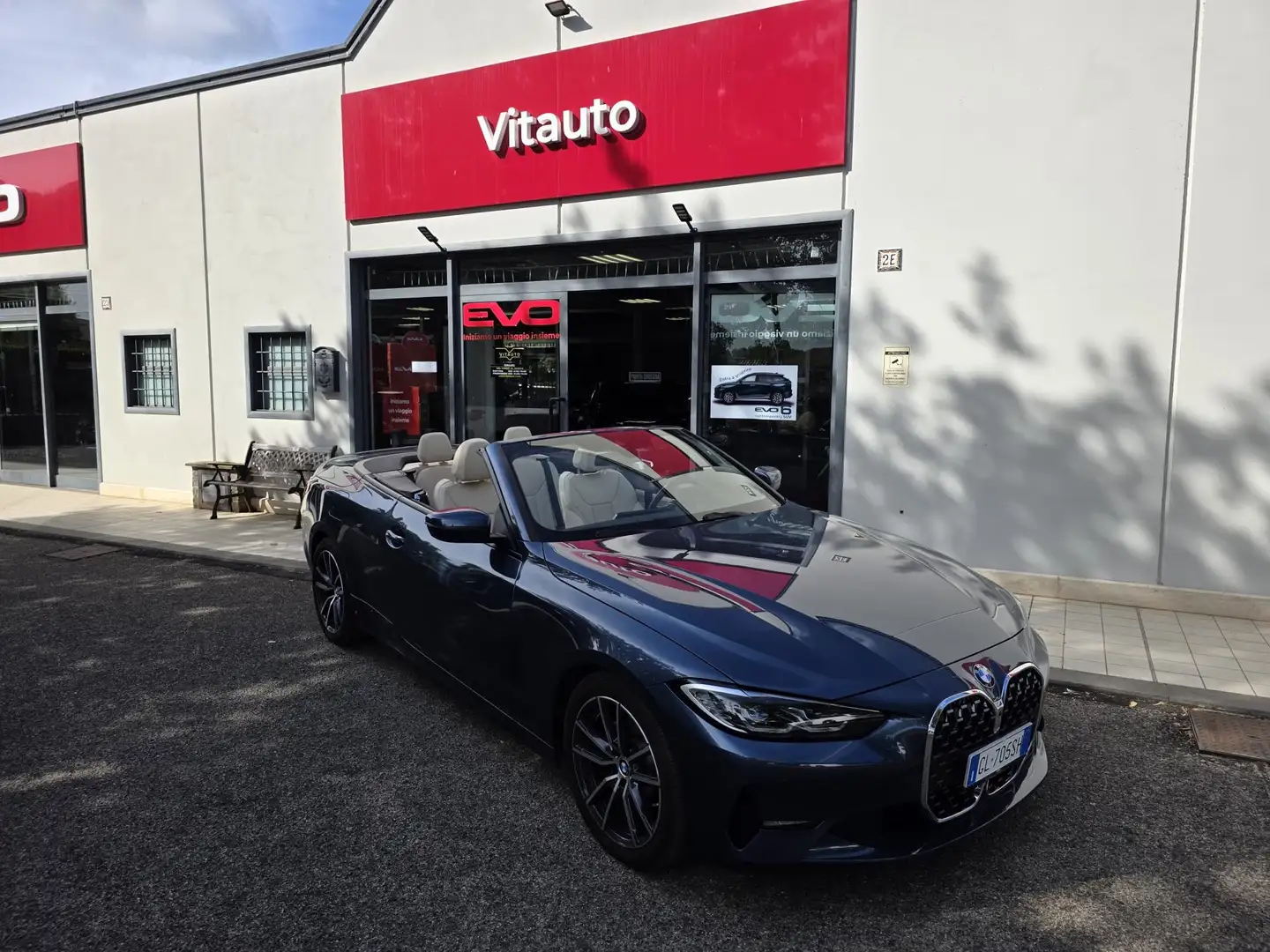 BMW 420 Serie 4 G23 2020 Cabrio 420i Cabrio Msport auto Blauw - 2