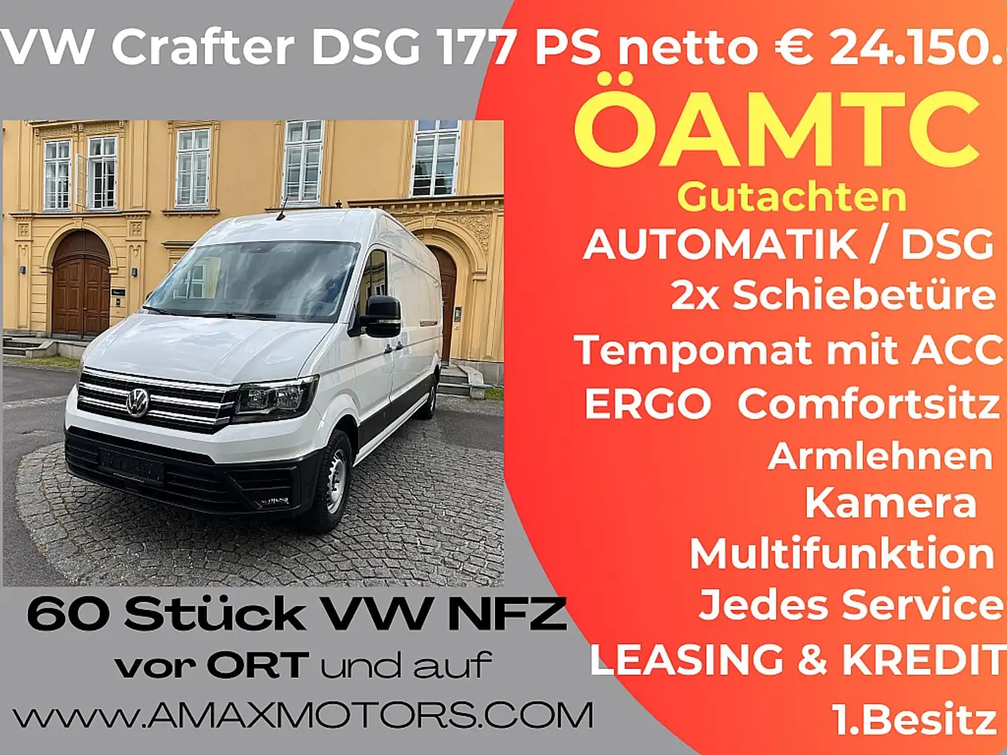 Volkswagen Crafter Crafter 35 Kasten LR L4H3 2,0-I-TDI 2xSchiebetü... Blanco - 1