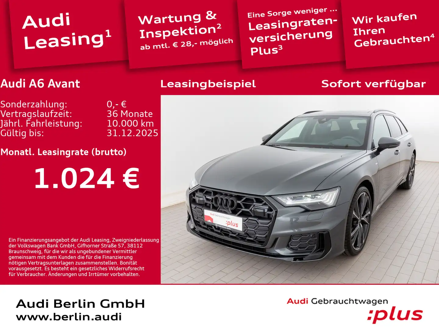 Audi A6 S line 50 TDI quattro tiptronic Grau - 1