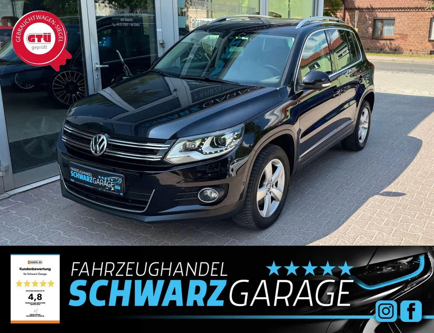 Volkswagen Tiguan Sport & Style 4Motion*NAVI*TEMPOMAT* Noir - 1