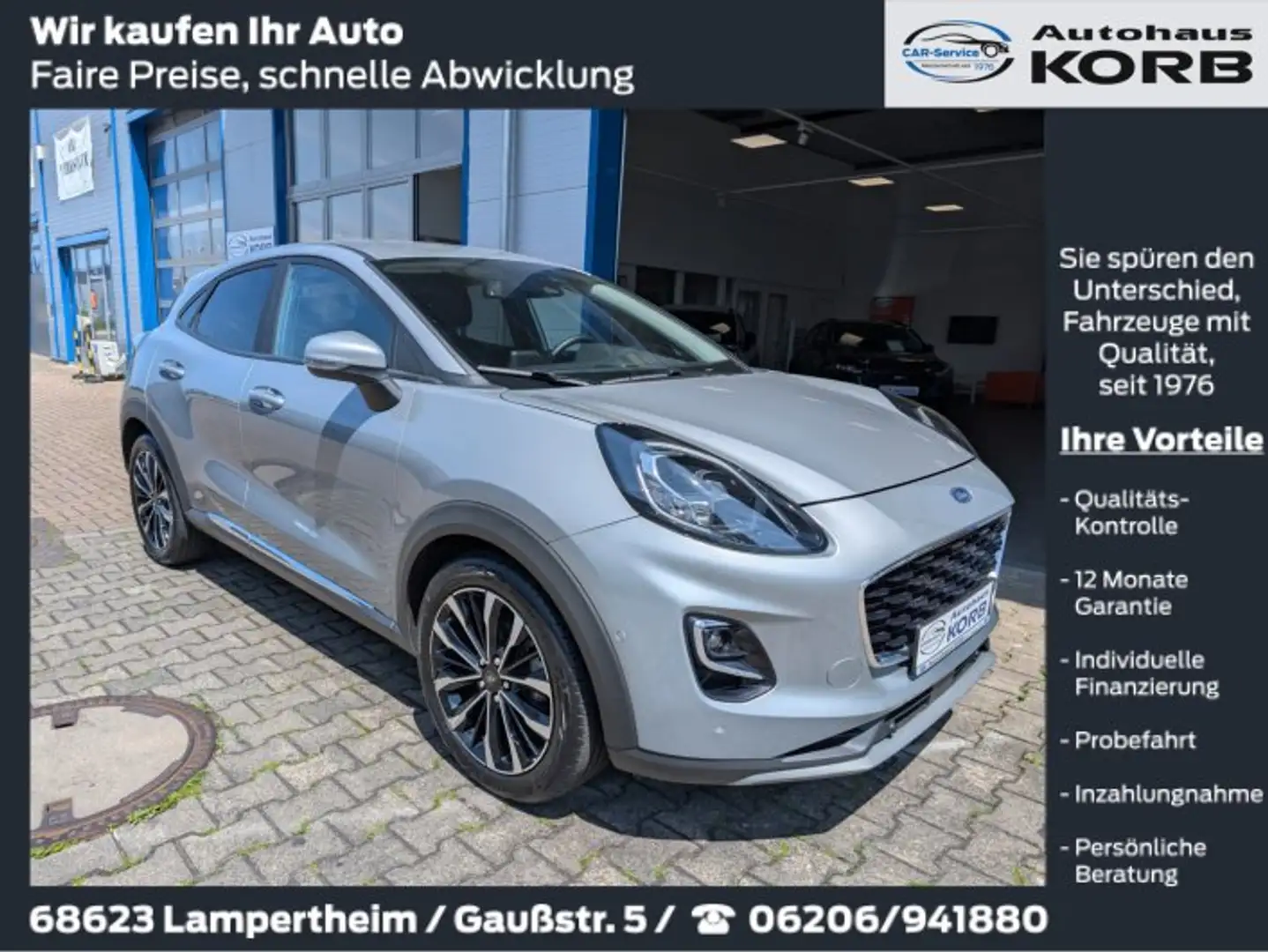 Ford Puma 1.0 EcoBoost Hybrid TITANIUM X Gris - 1