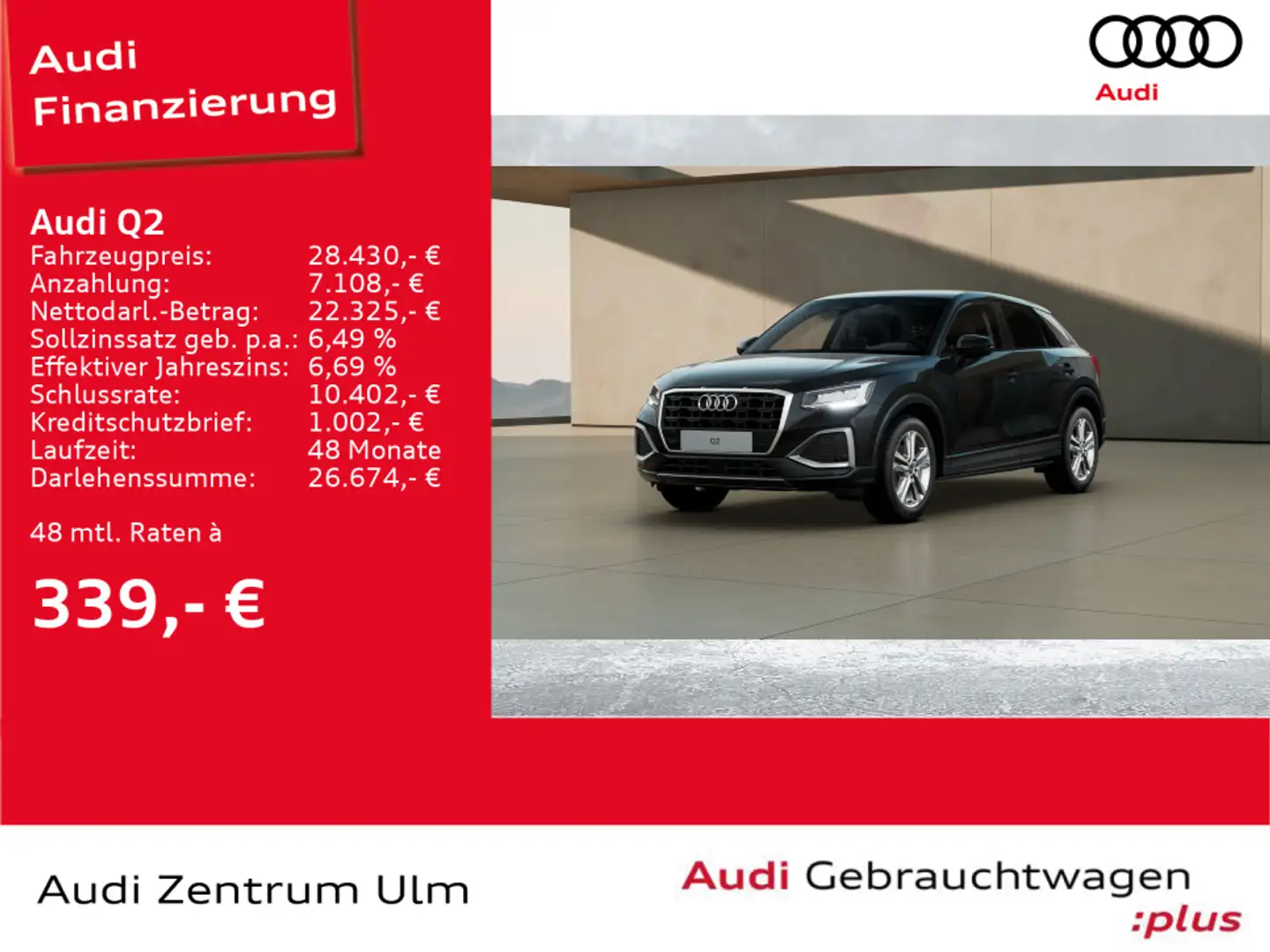 Audi Q2 advanced 30 TFSI AHK LED E-KLAPPE Schwarz - 1