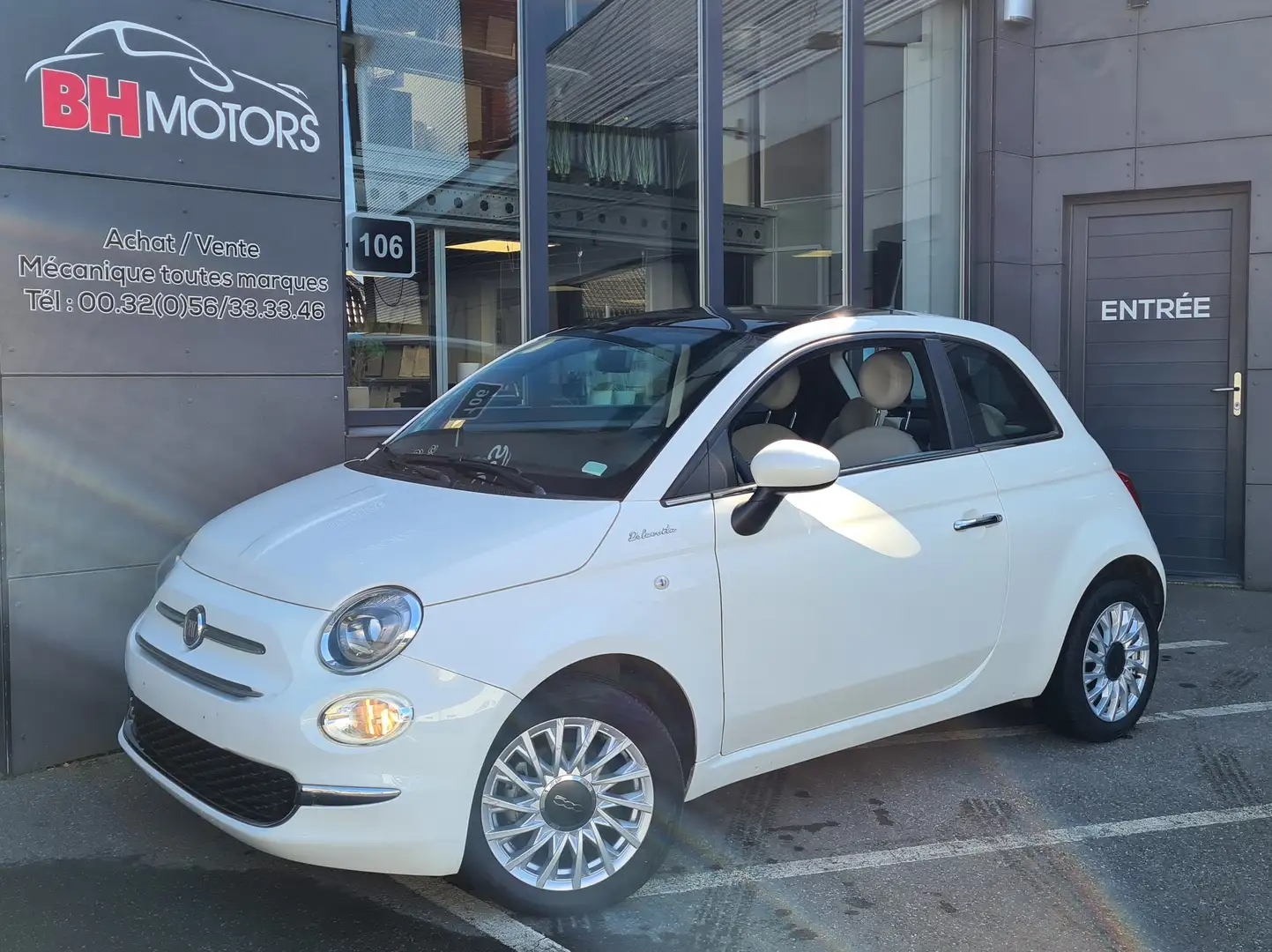 Fiat 500 1.0i MHEV Dolcevita Blanc - 1