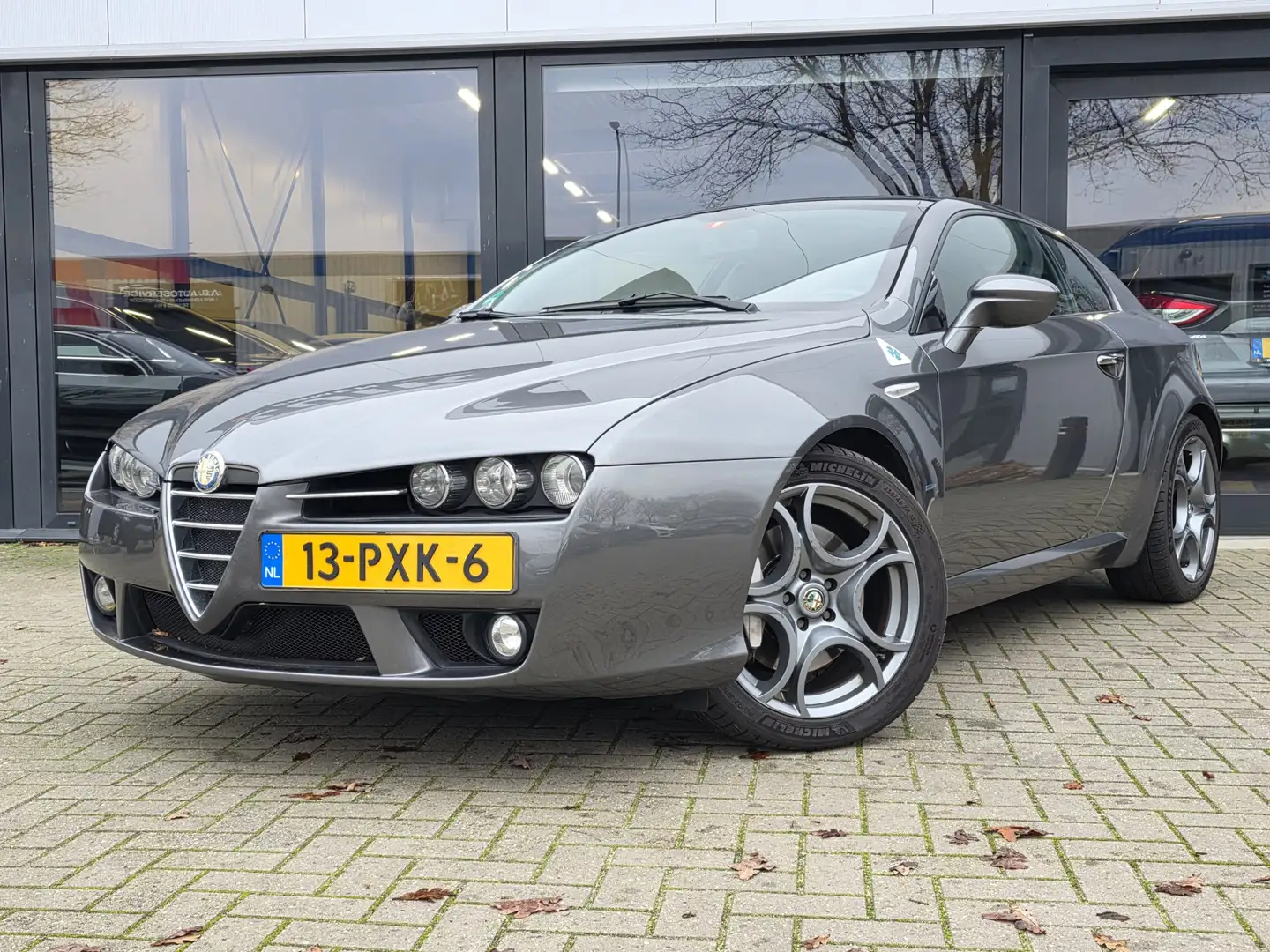 Alfa Romeo Brera 3.2 JTS Q4 SkyWindow + VOLLEER + MEMORY + LM VELGE Gris - 1