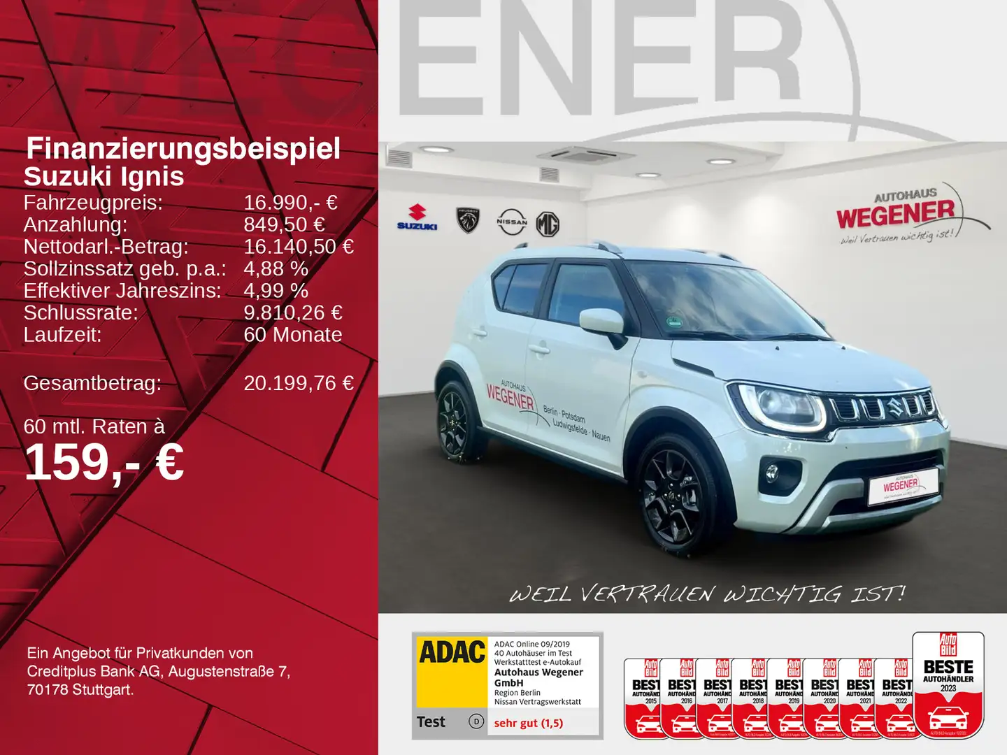 Suzuki Ignis IGNIS COMFORT HYBRID SITZH LED KLIMA Weiß - 2