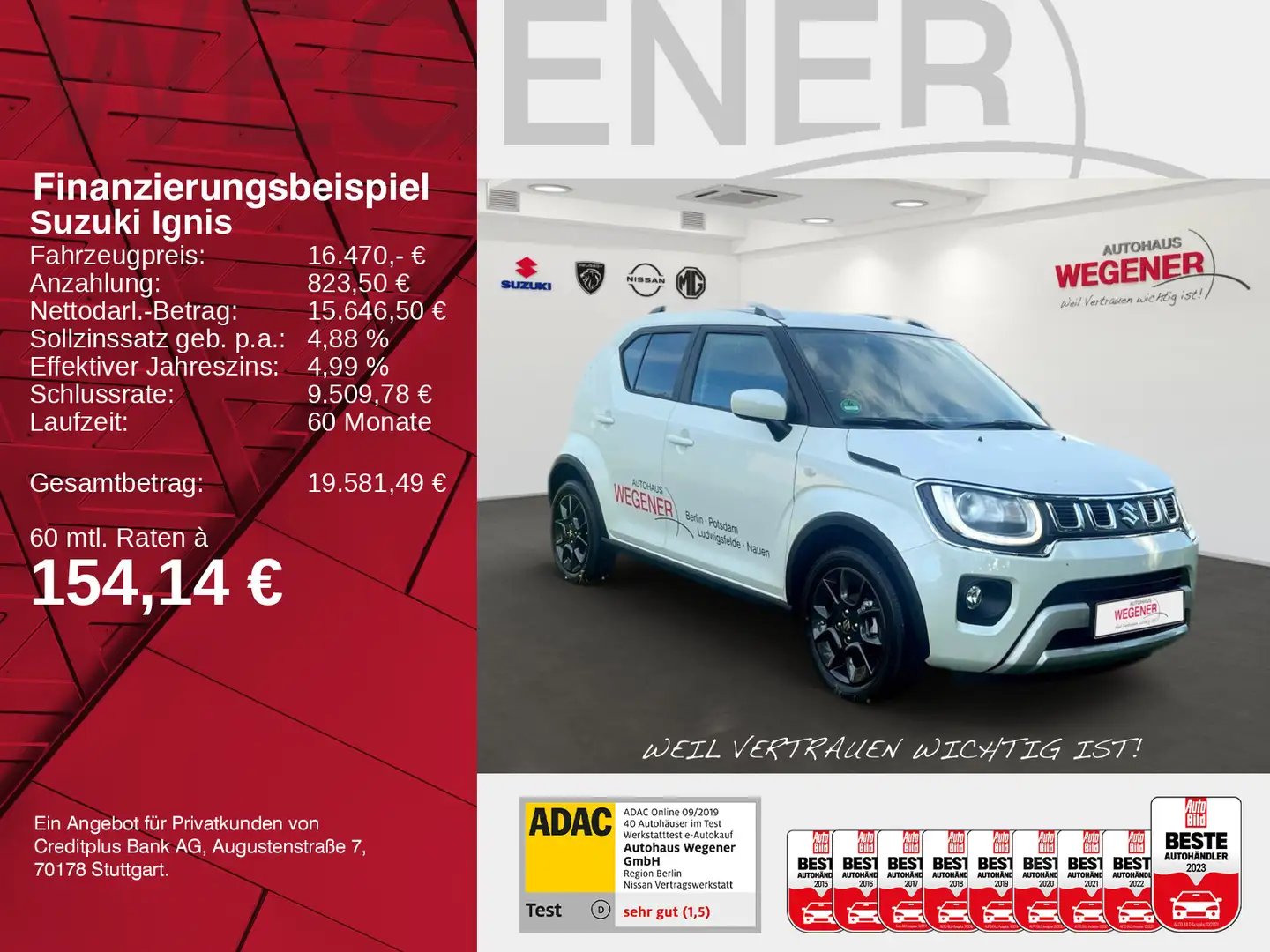 Suzuki Ignis IGNIS COMFORT HYBRID SITZH LED KLIMA Blanc - 2