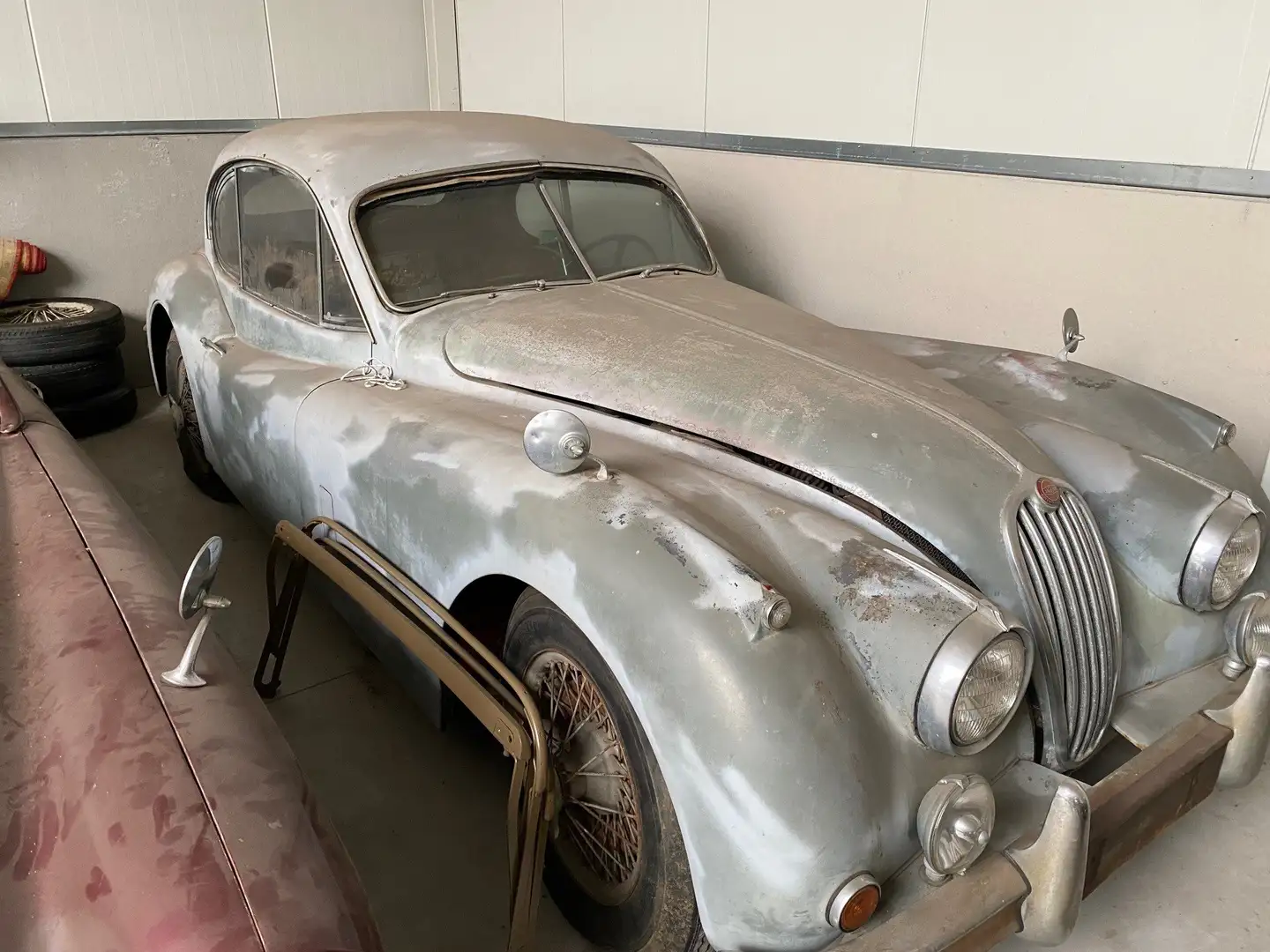 Jaguar XK 140 FHC Gris - 1