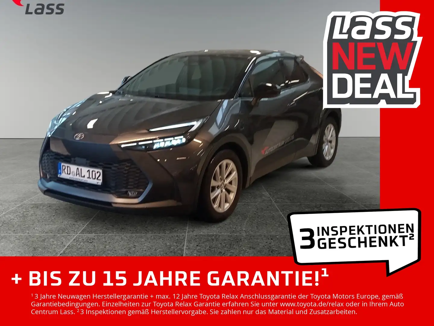 Toyota C-HR 1.8 FWD Teamplayer 2xKlima ACC AUT Kam. LED Grau - 1