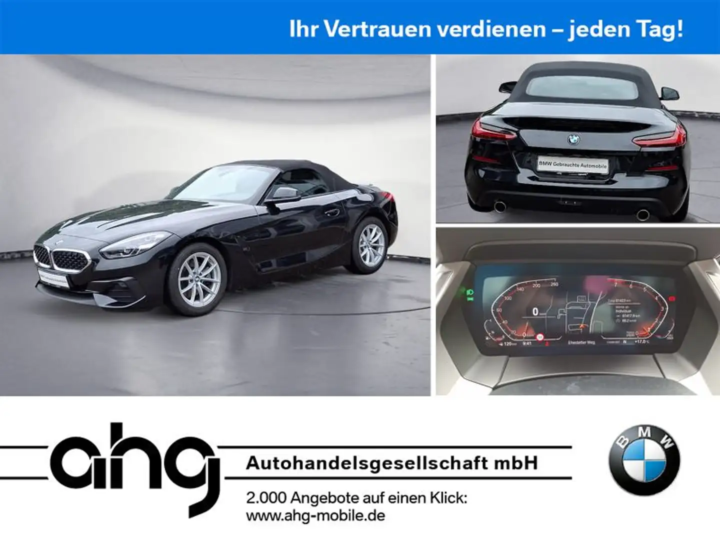 BMW Z4 sDrive20i Advantage Cabrio Klimaaut. HIFI RFT Zwart - 1