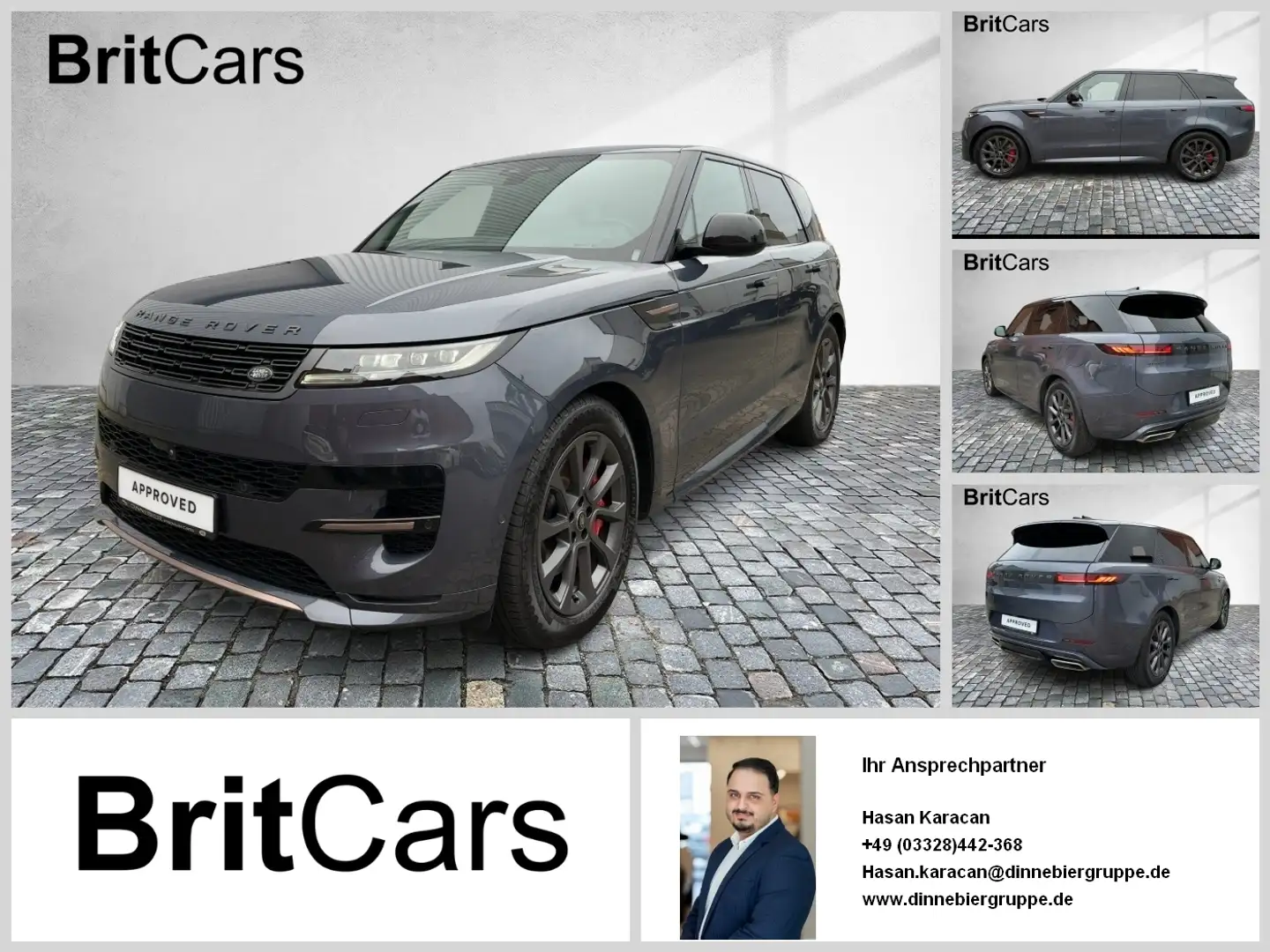 Land Rover Range Rover Sport P460e Dynamic SE 360-CAM ACC Bleu - 1