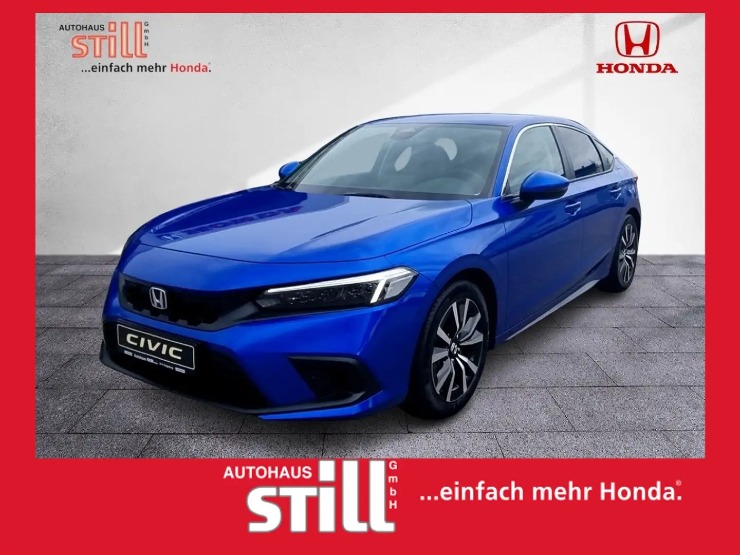 Honda Civic 2.0 i HYBRID e:HEV Elegance Navi Sitzheiz. Blau - 1