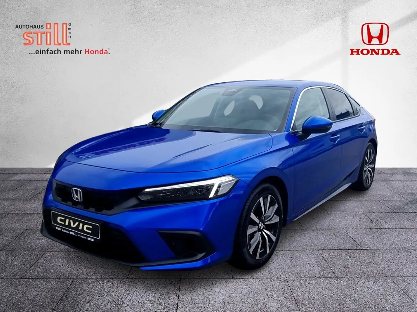Honda Civic 2.0 i HYBRID e:HEV Elegance Navi Sitzheiz. Синій - 2