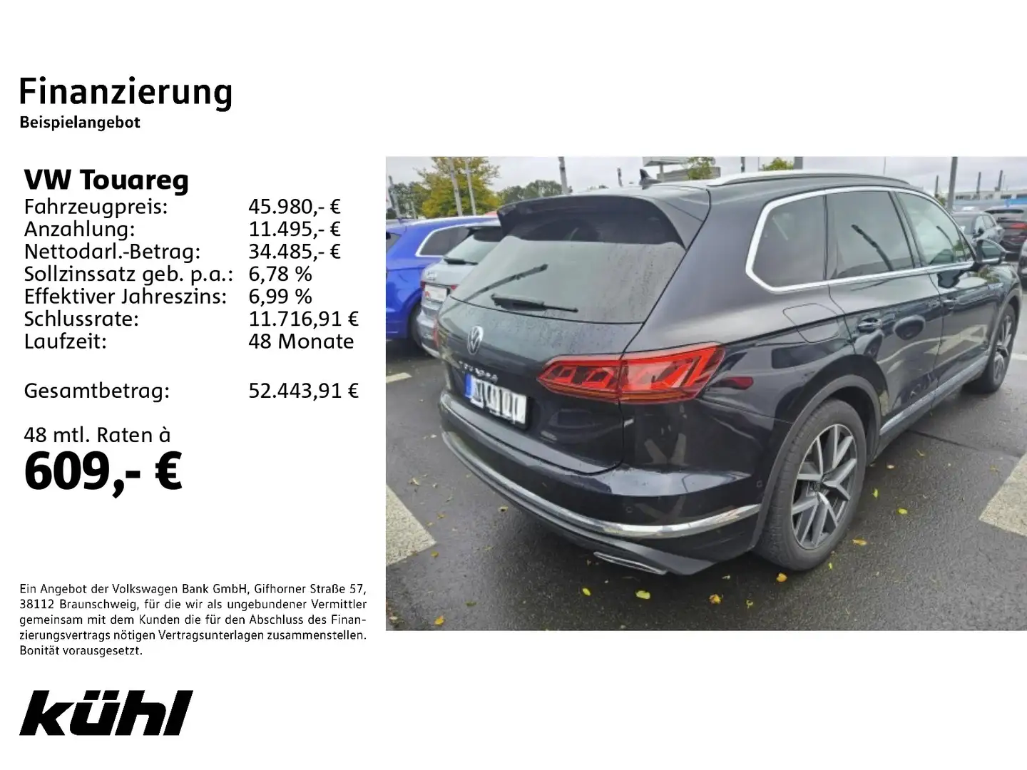 Volkswagen Touareg 3.0 TDI 4M Tip. Elegance IQ.Light/Luft/A Blau - 2