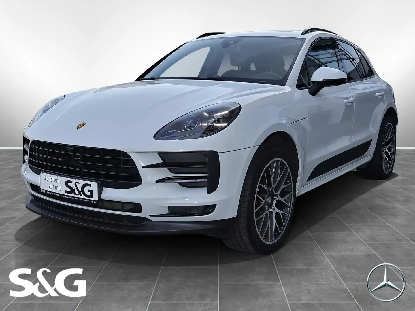 Porsche Macan Basis DISTRO+MEMORY+PANO+HIFI+KAMERA+21" Blanc - 1