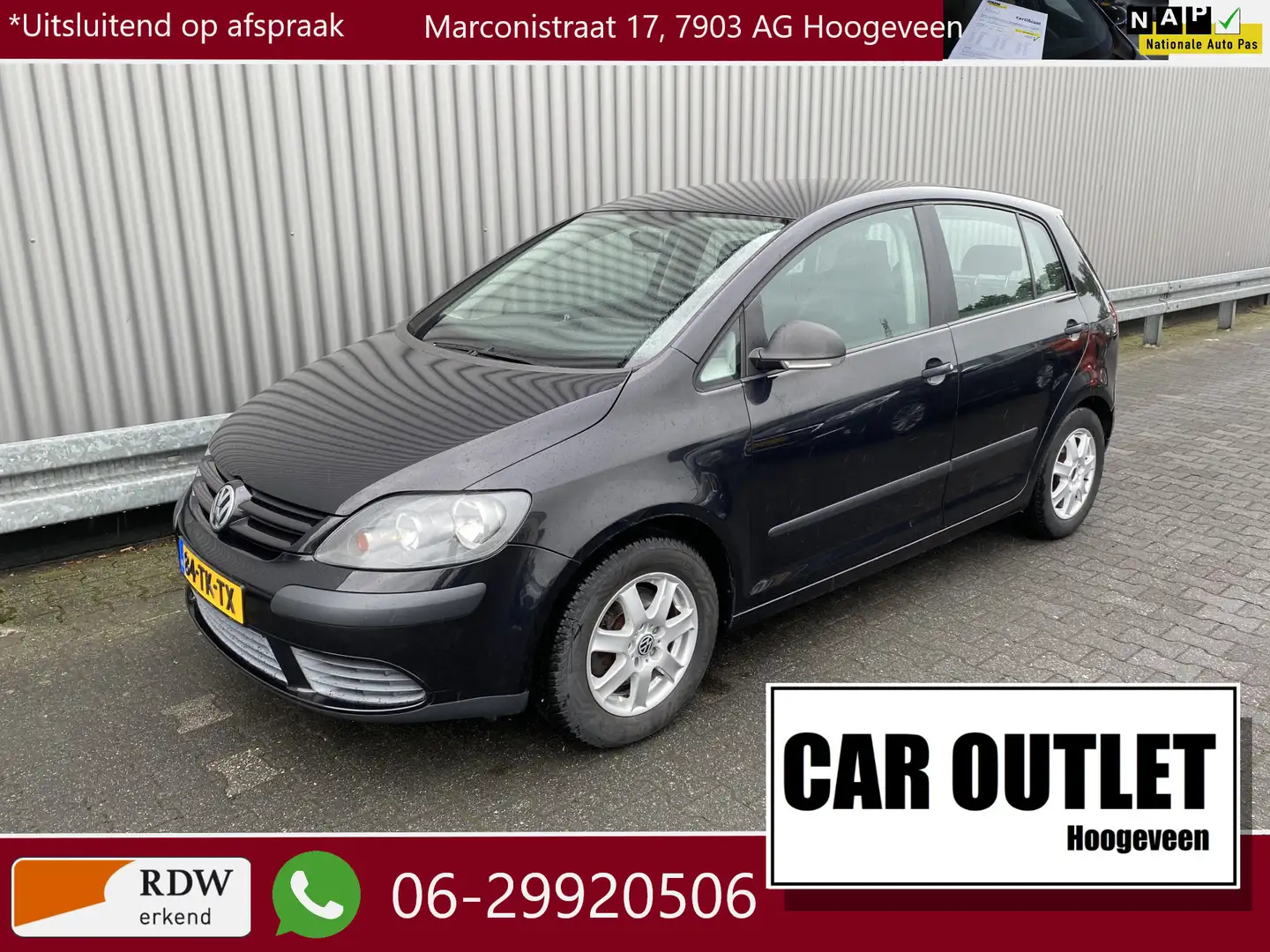 Volkswagen Golf Plus 1.6 FSI Comfortline Business Pioneer Audio, LM, Tr Zwart - 1
