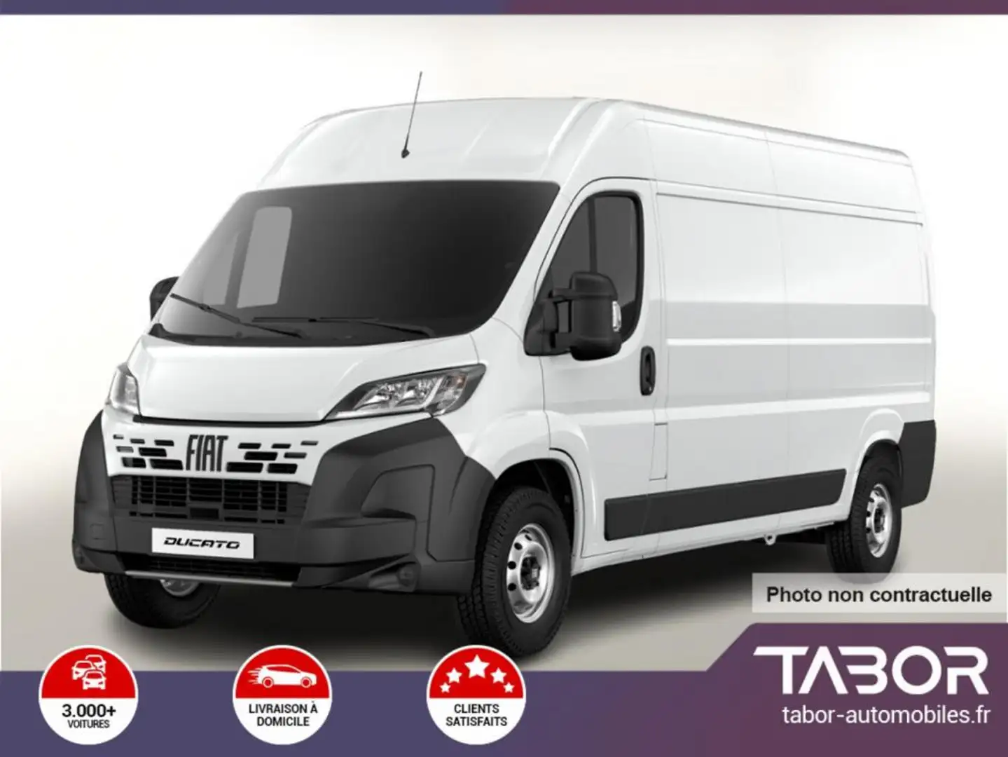 Fiat Ducato 35 2.2 140 L3H2 cam Reg PDC 5"-DAB Blanc - 1
