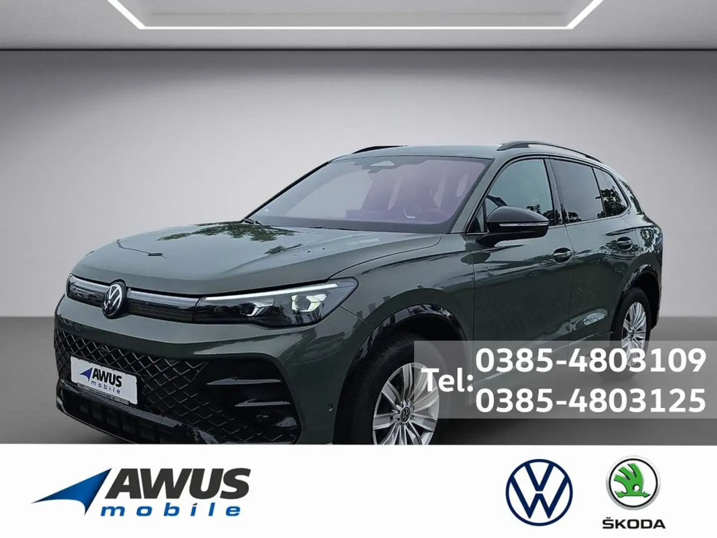 Volkswagen Tiguan 2.0TDI DSG 4Motion R-Line AHK Grün - 1
