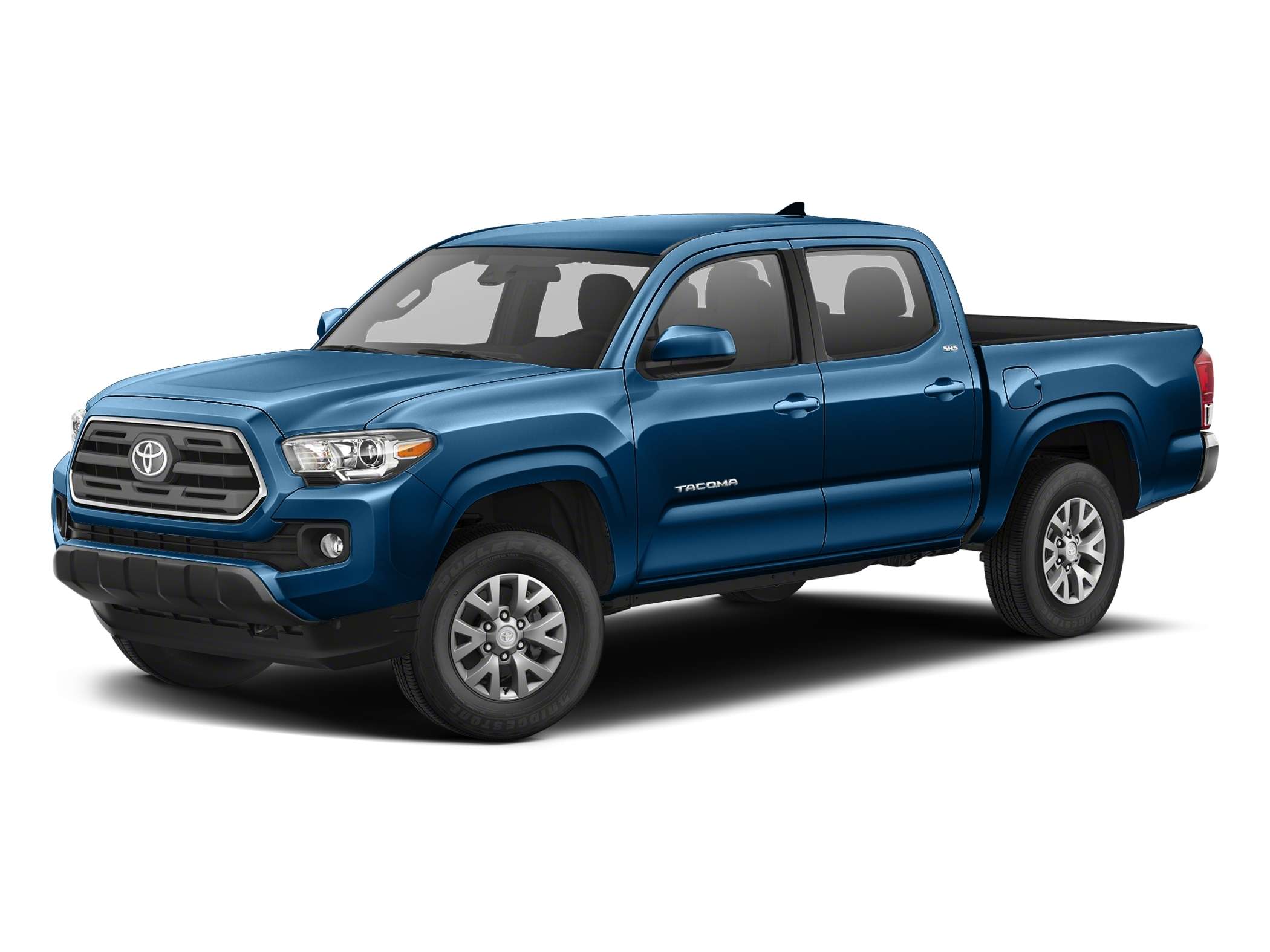 Blue 2018 Toyota Tacoma Pickup Truck Four-Wheel Drive Automatic