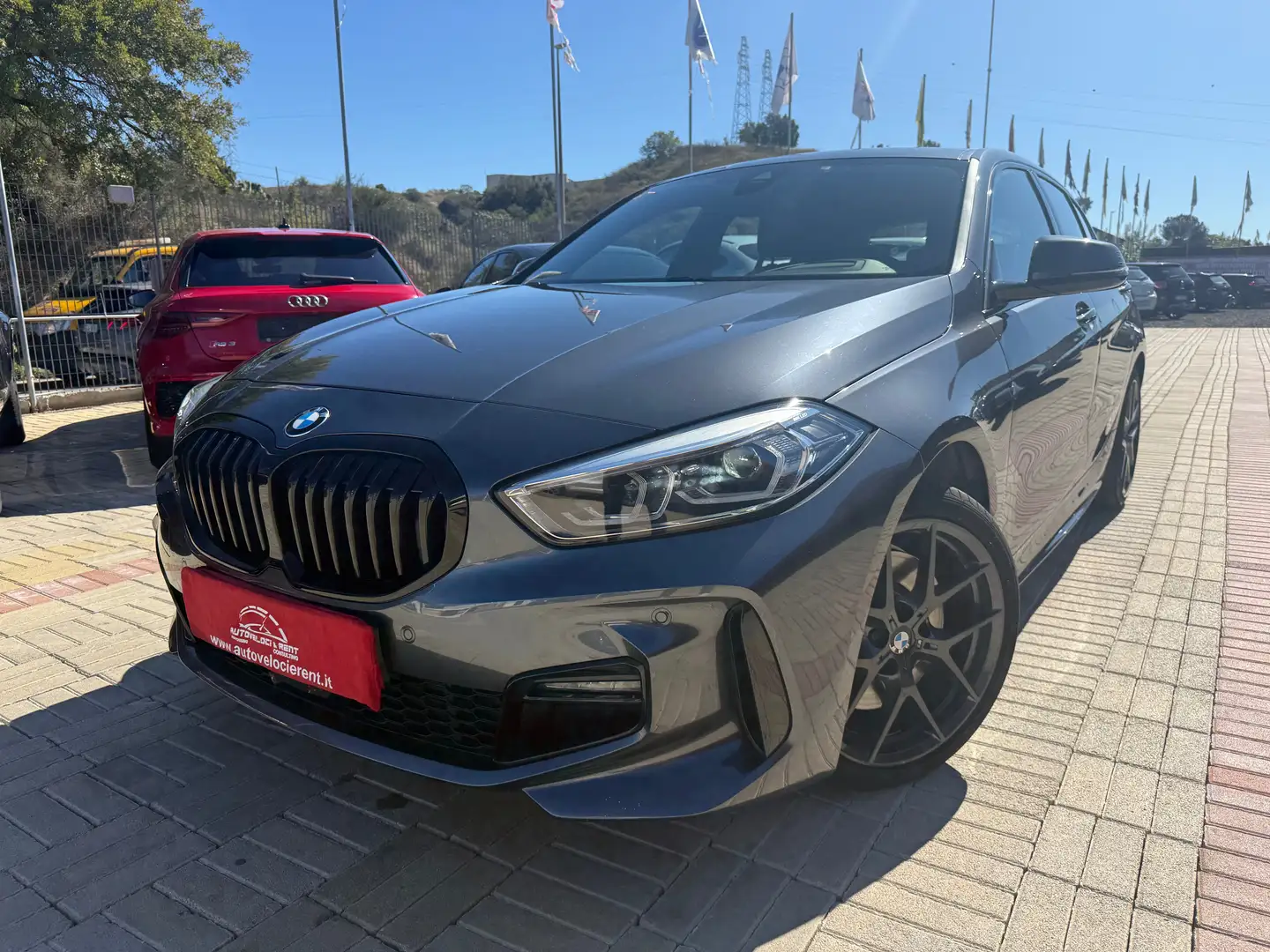 BMW 120 120d Msport auto Head-up / HiFi Gris - 1