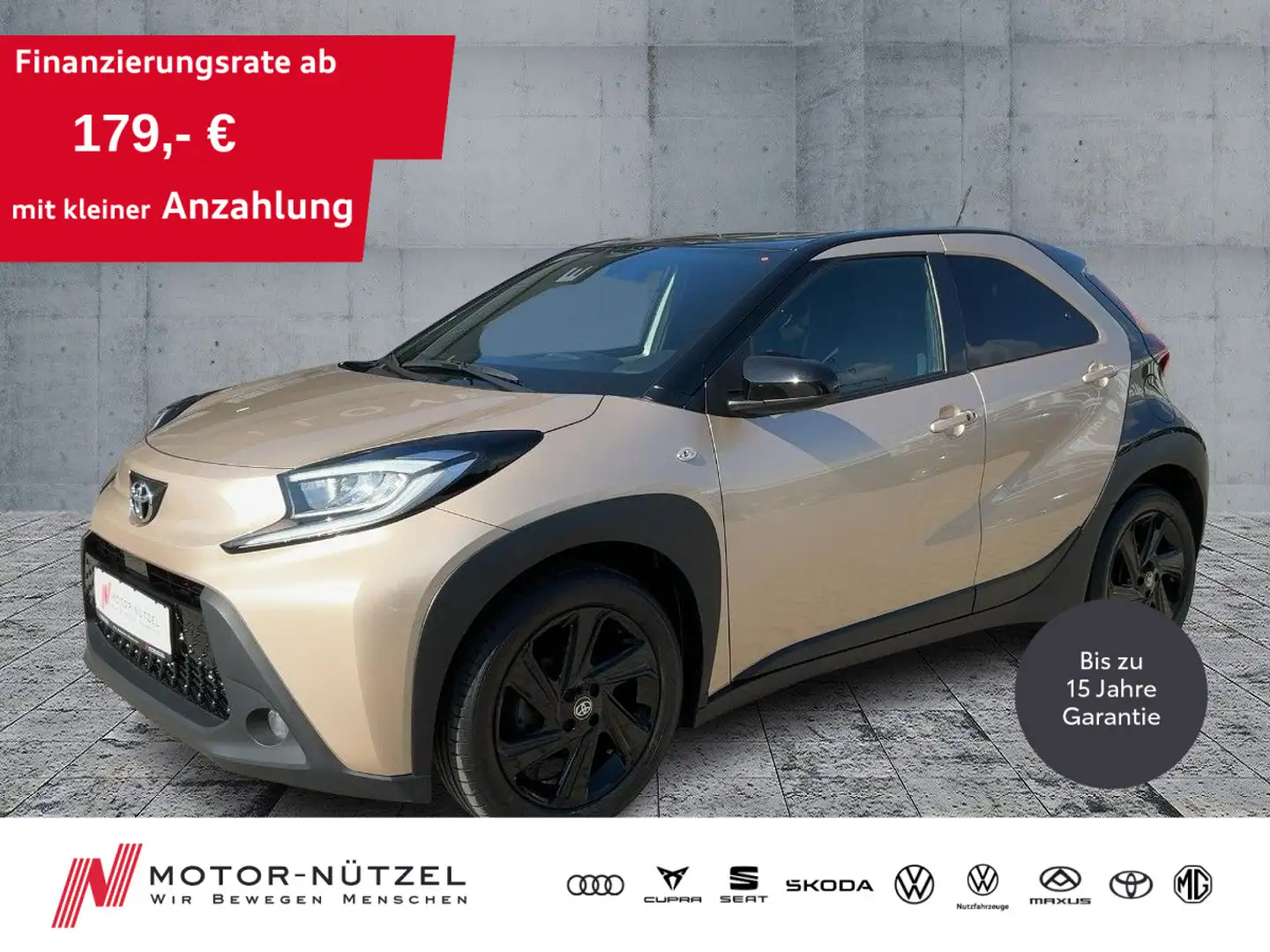 Toyota Aygo X 1.0 VVT-i PULSE LED+ACC+APP+SHZ+RFK+MFL Beige - 1