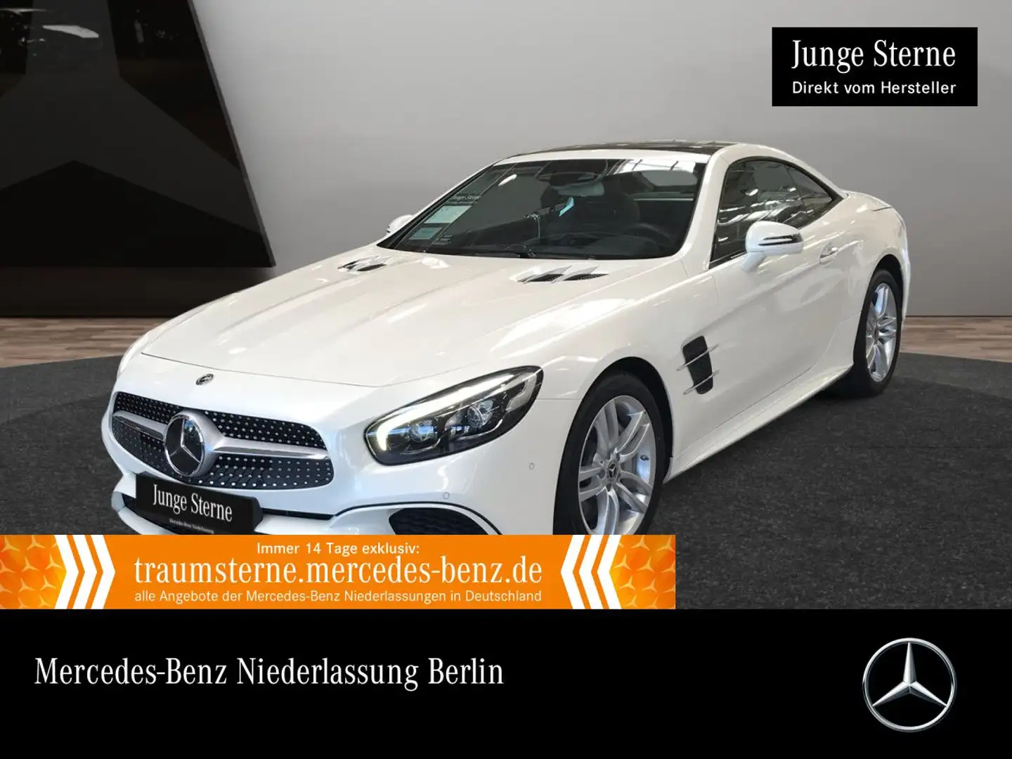 Mercedes-Benz SL 400 AMG Pano Distr+ COMAND ILS LED Sitzklima 9G Blanc - 1