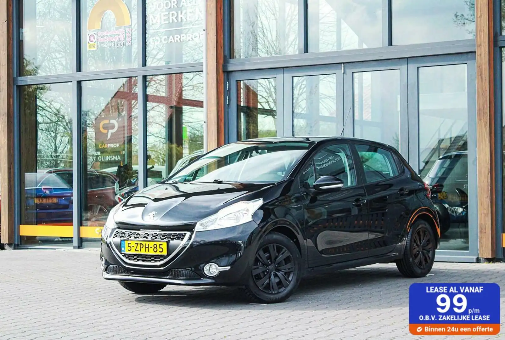 Peugeot 208 1.2 PureTech Style Pack|Airco|Cruise Zwart - 1