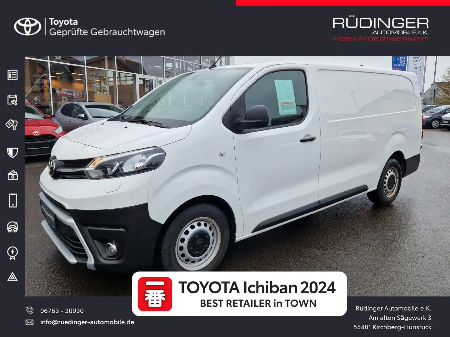 Toyota Proace 2.0 D-4D Kasten L2 Meister Blanc - 1