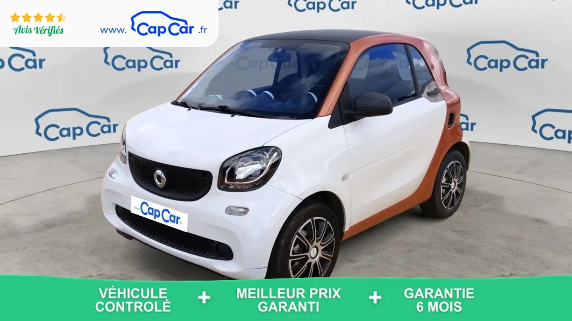 smart forTwo 1.0 i 61 Passion Blanc - 1