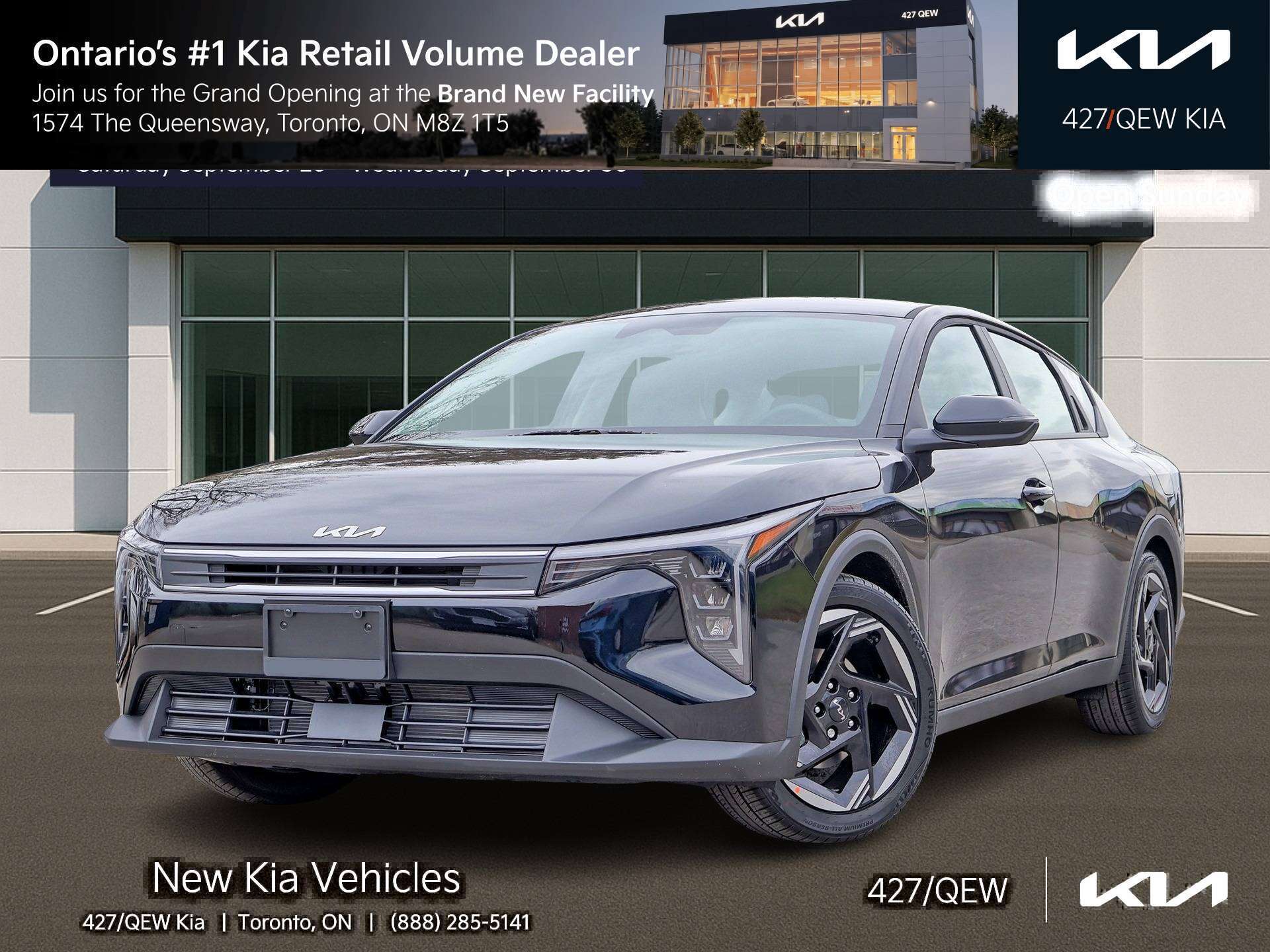 Black 2026 Kia K4 Sedan Front-Wheel Drive Automatic