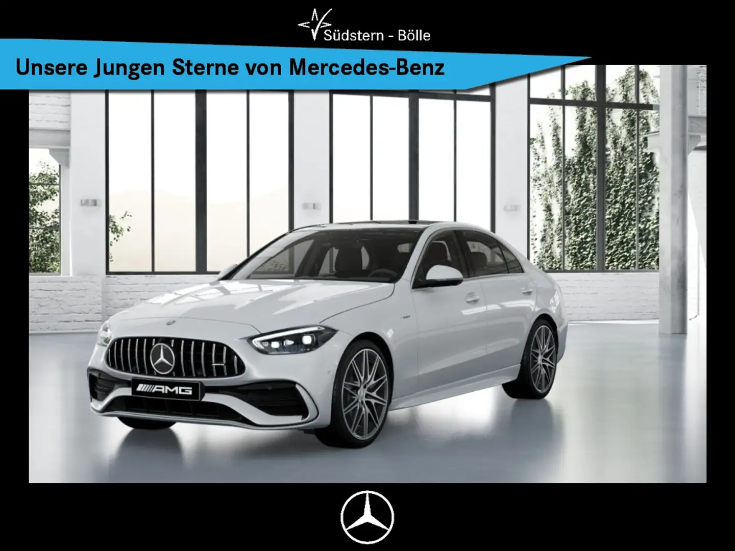 Mercedes-Benz C 43 AMG 4M AMG+AMBIENTE+DISTRO+MEMORY+MBUX+NAVI Weiß - 1