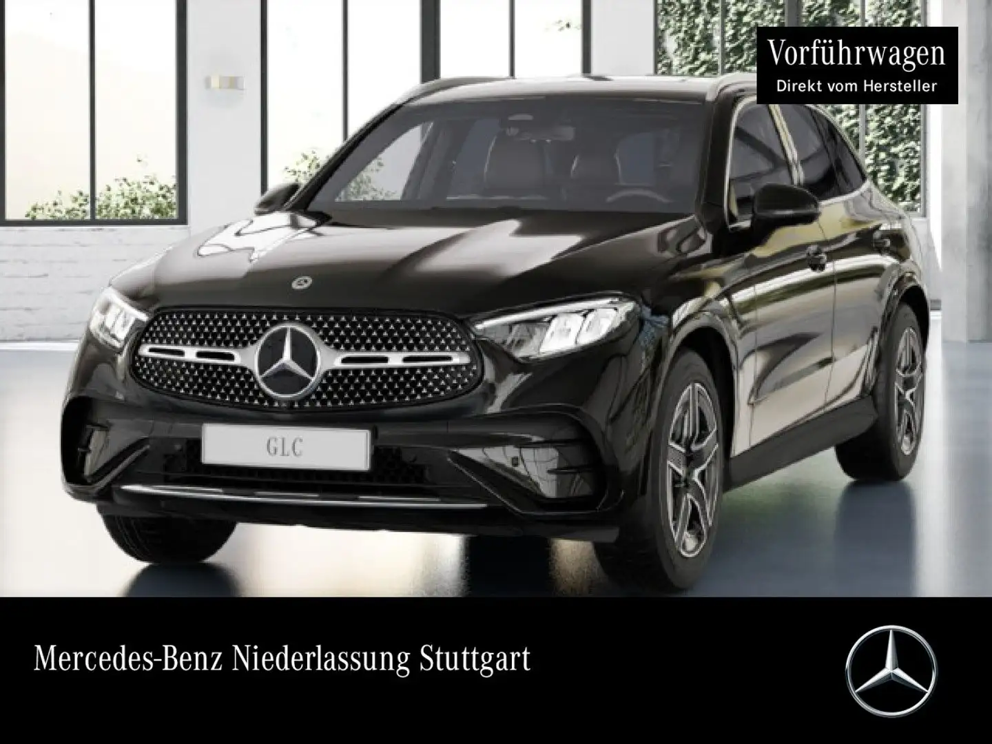 Mercedes-Benz GLC 200 4M AMG+360+AHK+LED+TOTW+KEYLESS+9G Schwarz - 1
