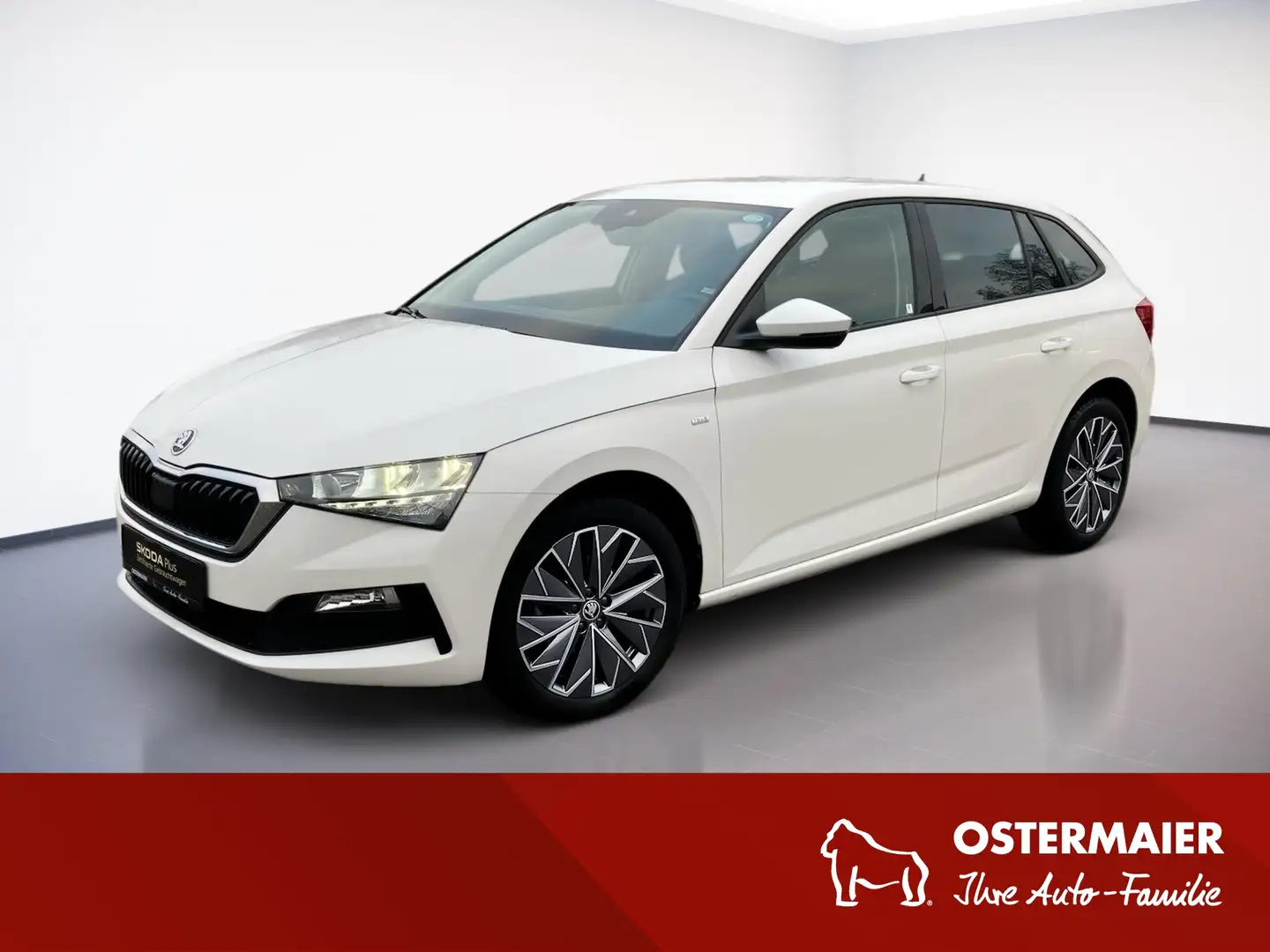 Skoda Scala 1.0 TSI TOUR LED.NAV.SHZ.KESSY.TEMP.LaneA.PDC.Mirr Weiß - 1