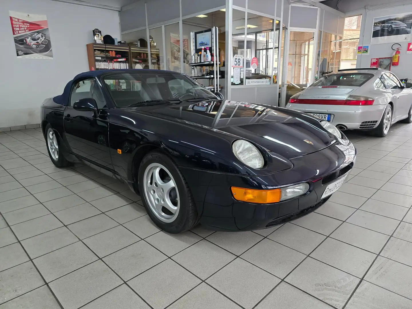 Porsche 968 Cabrio 3.0 ITALIANA/ASI/BOOK SERVICE Kék - 1