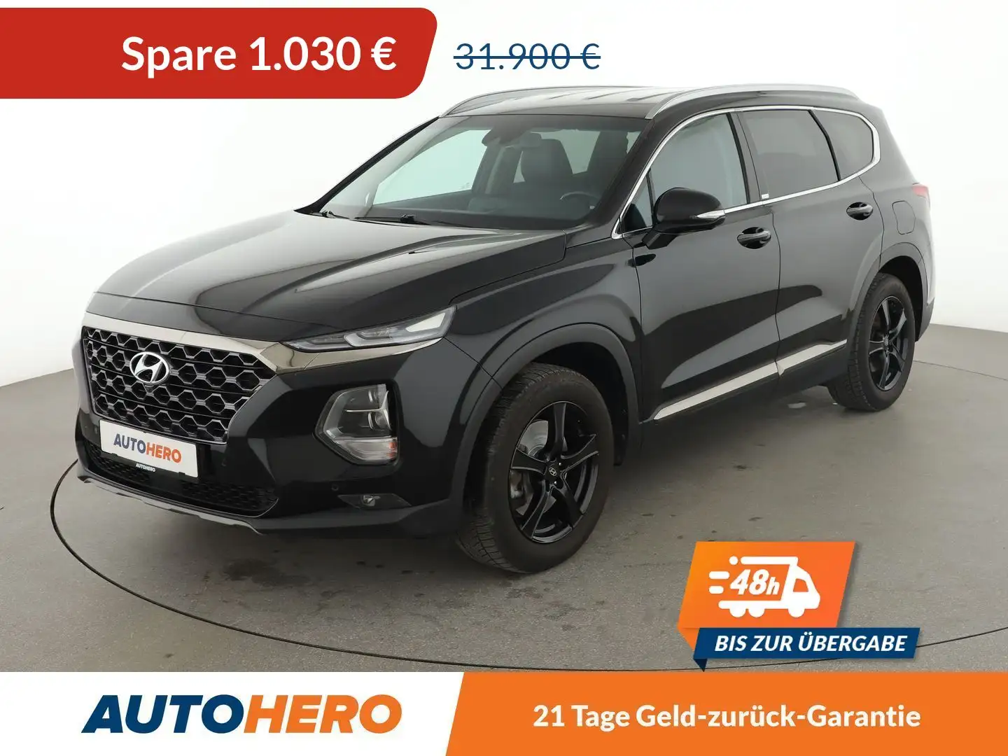Hyundai SANTA FE 2.2 CRDi Premium 4WD Aut.*NAVI*LED*HUD* Schwarz - 1