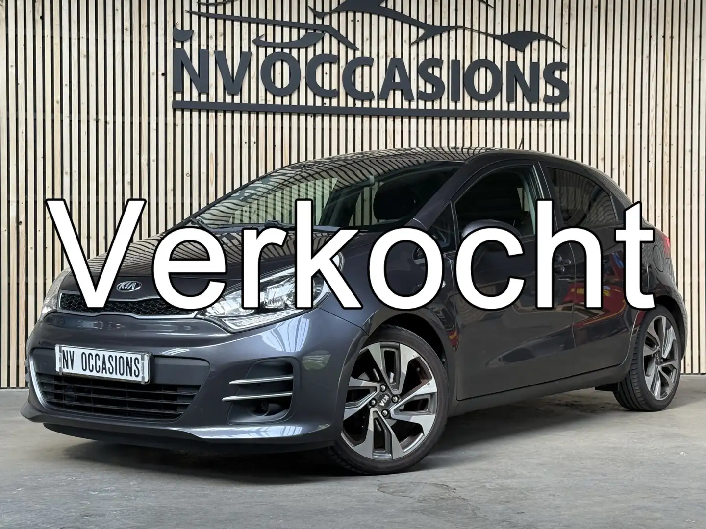 Kia Rio 1.2 CVVT DynamicLine LED/CRUISE/NAP/17"LV/SPORTIEF Gris - 1