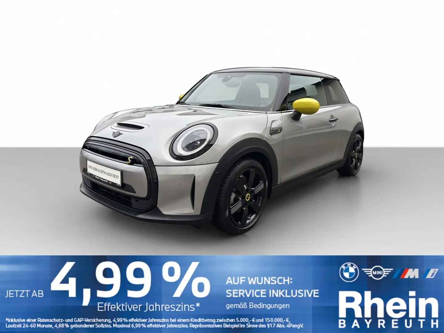 MINI Cooper SE 3-Türer Navi LED HUD Hifi h/k Rfk GSD Navi LED HUD Silber - 1