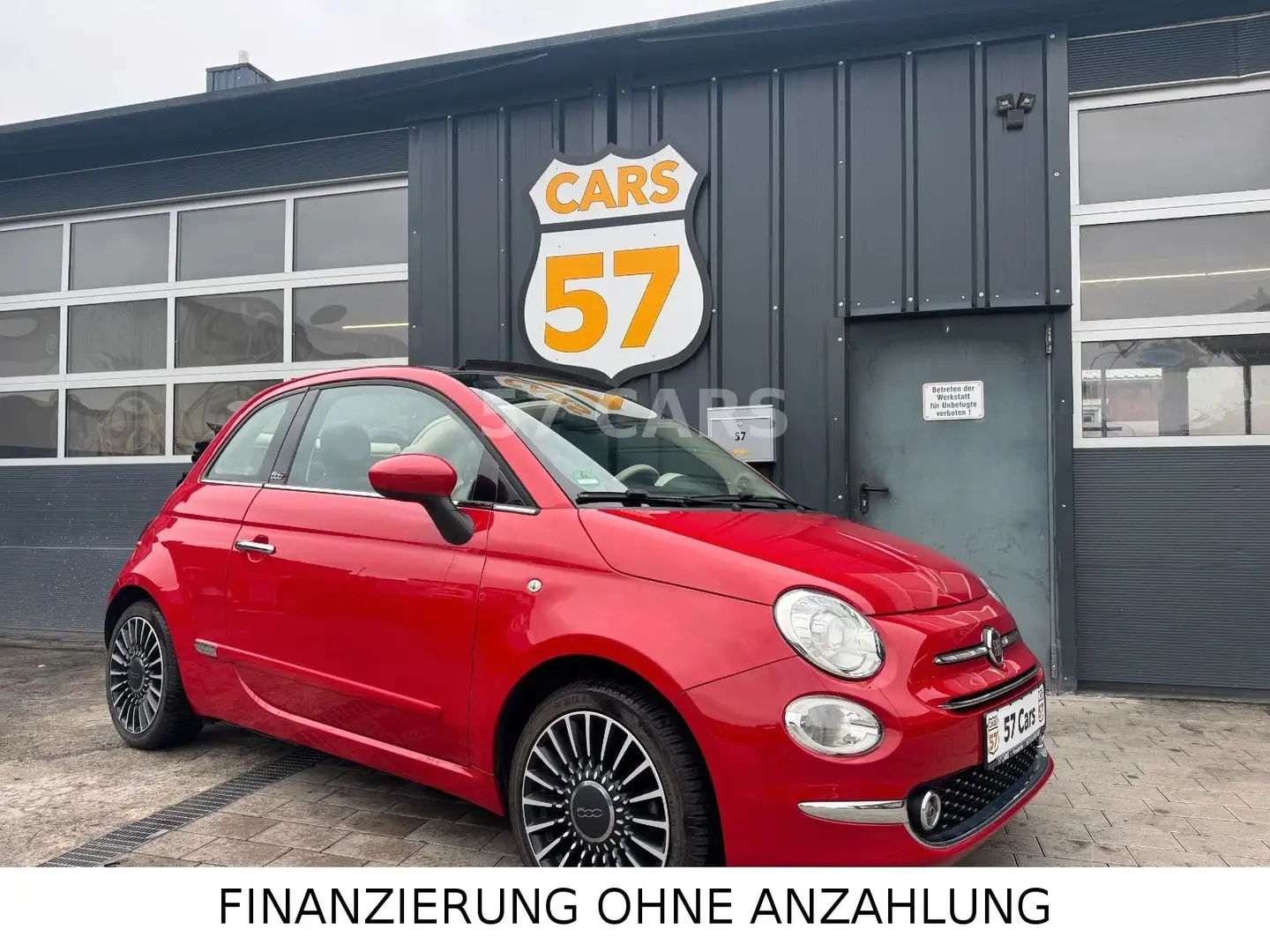 Fiat 500 cabrio Rot - 1