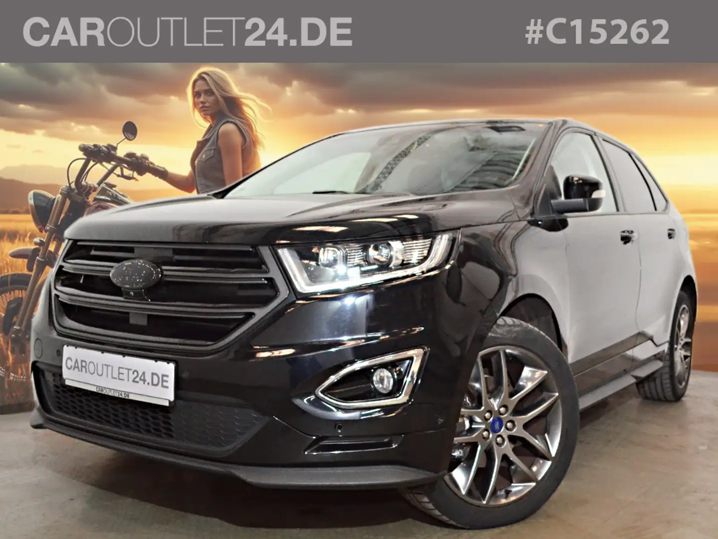 Ford Edge 2,0 TDCI Sport 4x4 *20Z Pano Leder LED* Fekete - 1