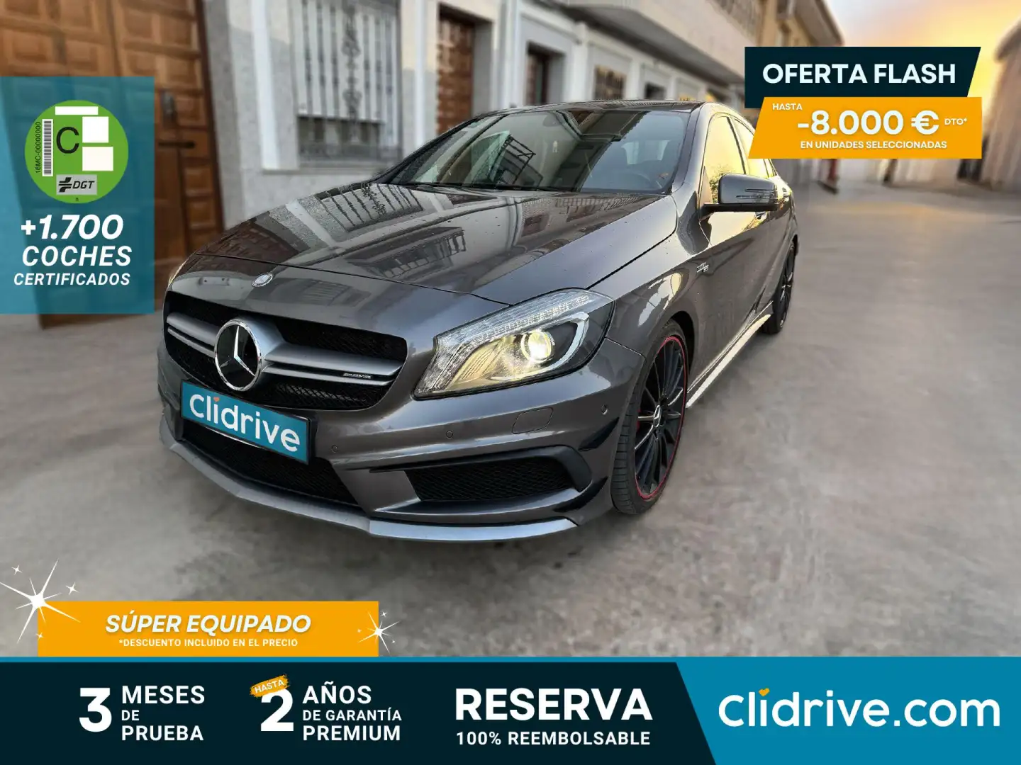 Mercedes-Benz A 45 AMG 4Matic 7G-DCT Gris - 1