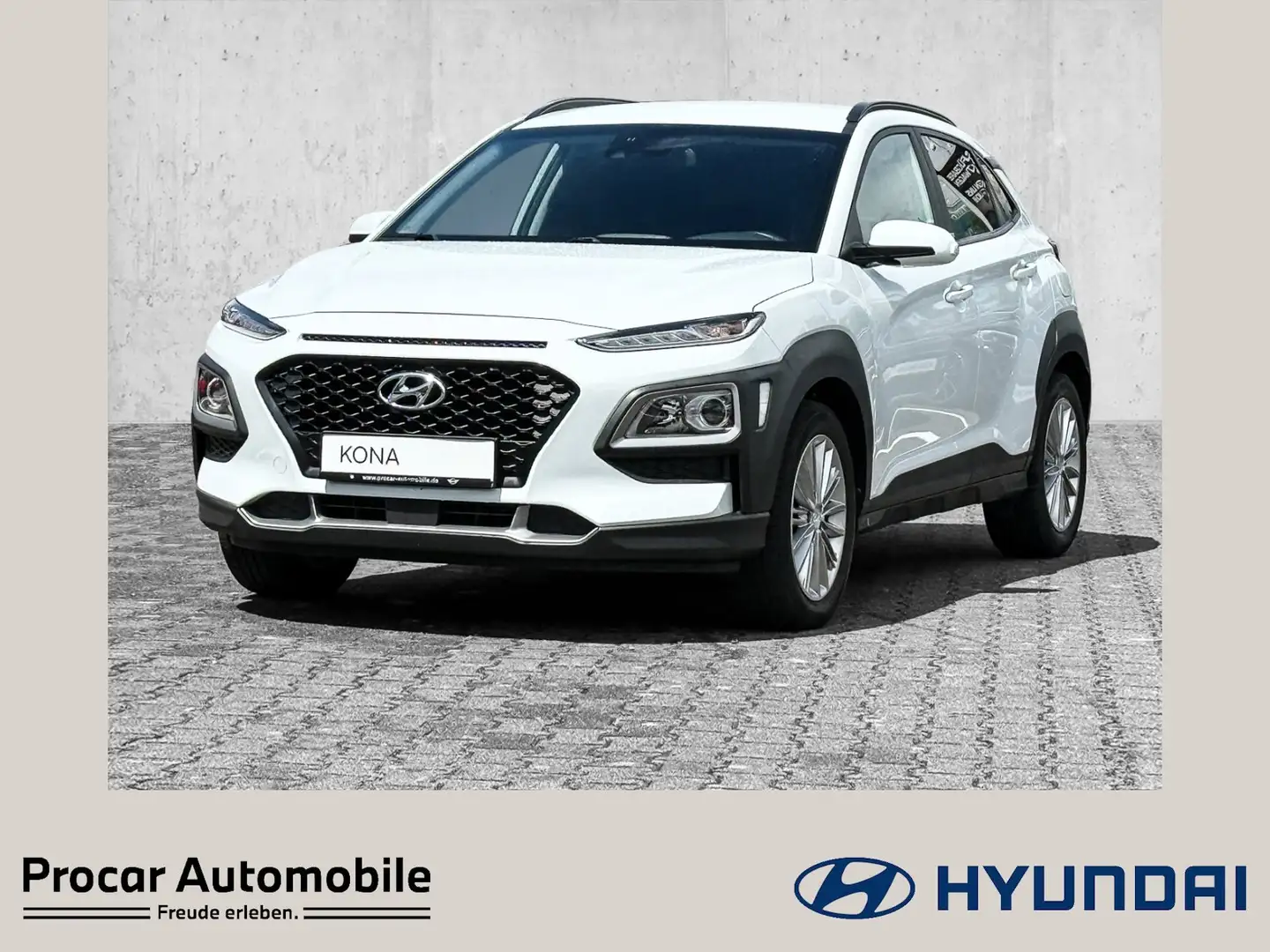 Hyundai KONA 1.0 Advantage 2WD+RFK+NAVI+SHZ+KLIMA+KRELL Blanc - 1
