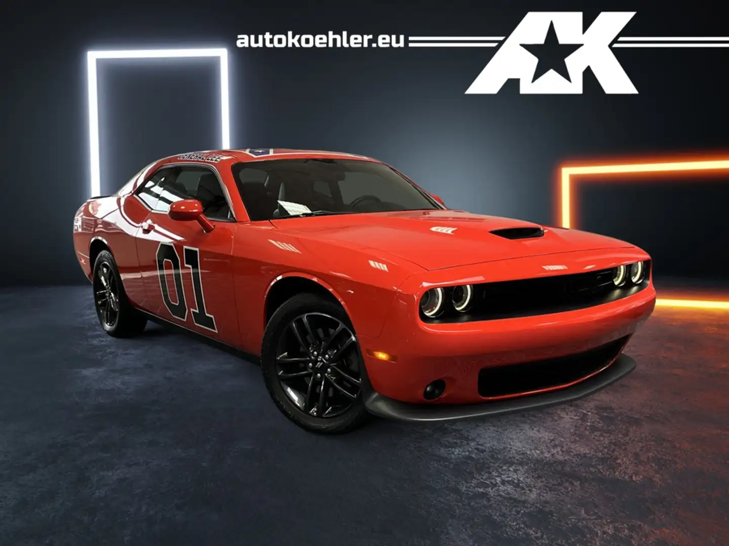 Dodge Challenger 3.6 V6 SXT GT General Lee / NAP Klappe, CarPlay, L Orange - 1