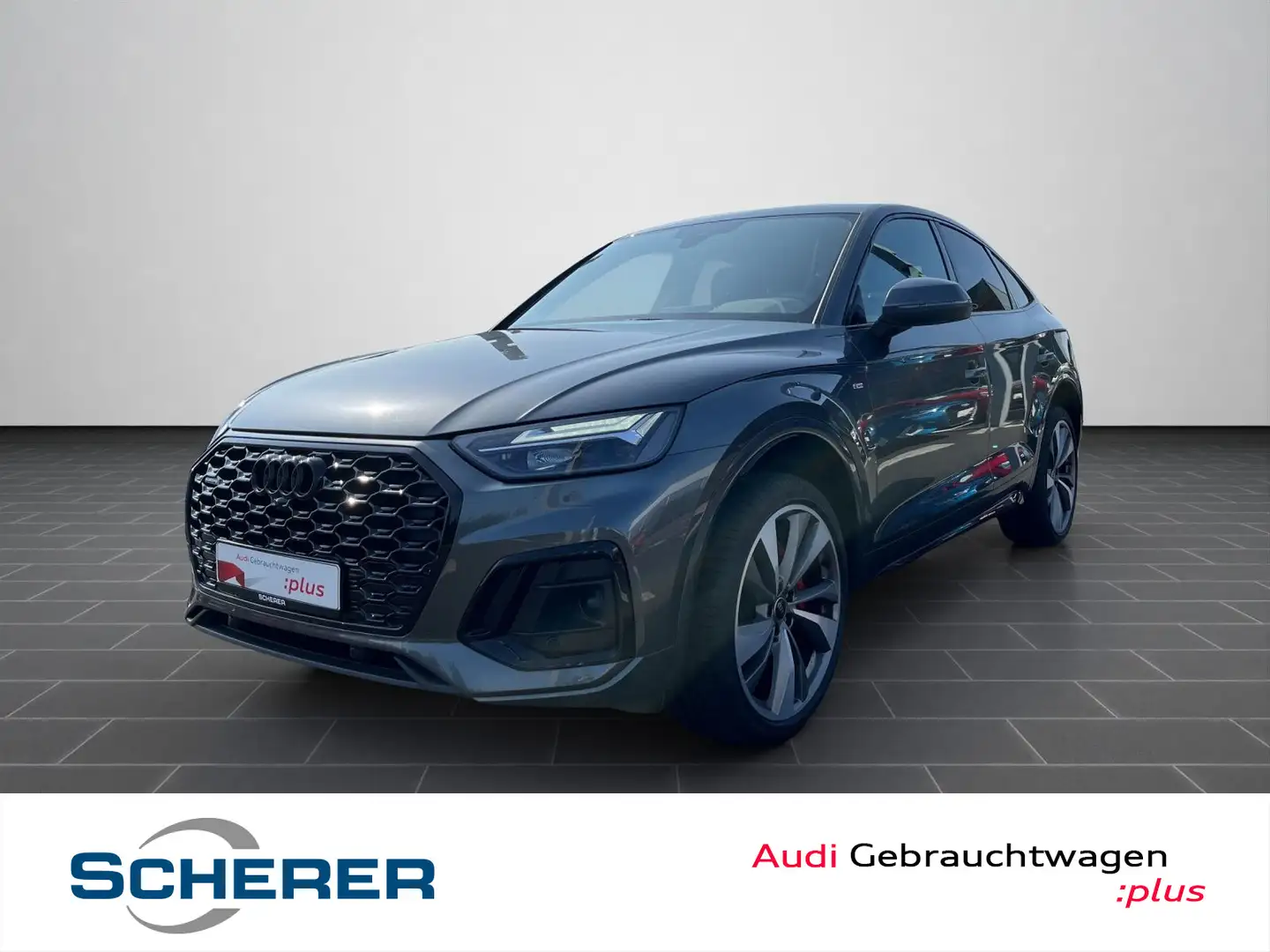 Audi Q5 45 TFSI S line quat./S tro. Panoram Gris - 1