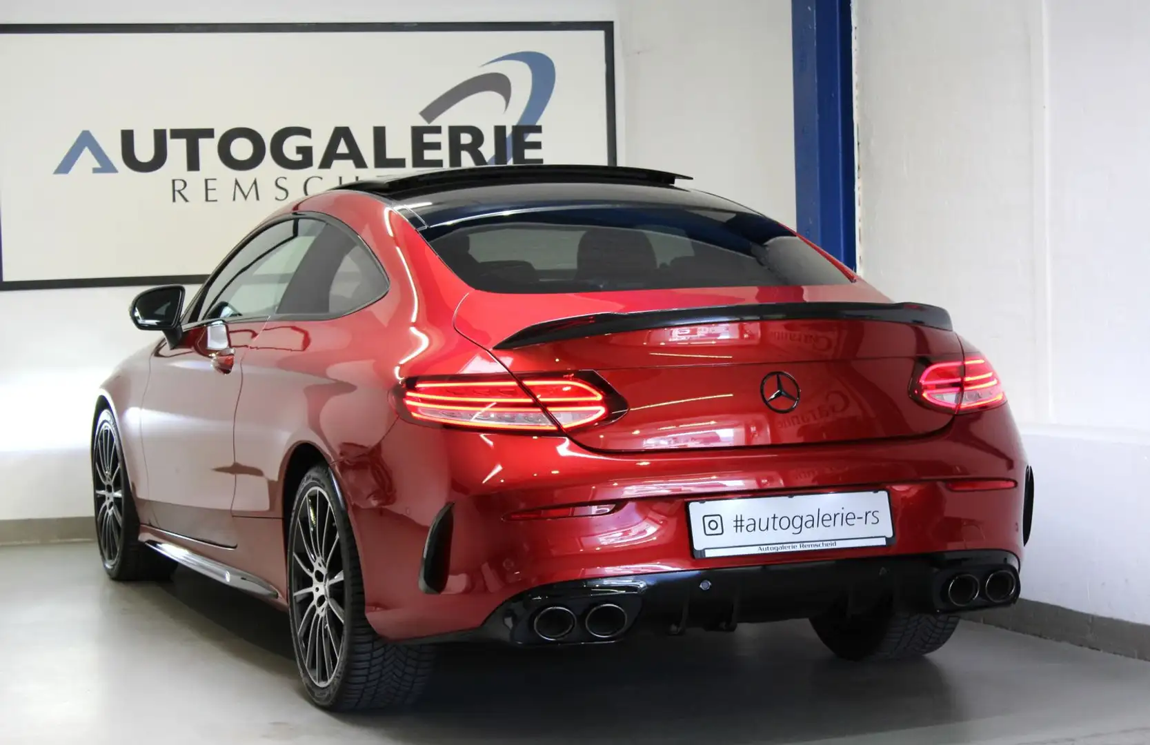 Mercedes-Benz C 220 d Coupe*FACE*AMG LINE*VIRTUAL*PANO*M.BEAM* Kırmızı - 1