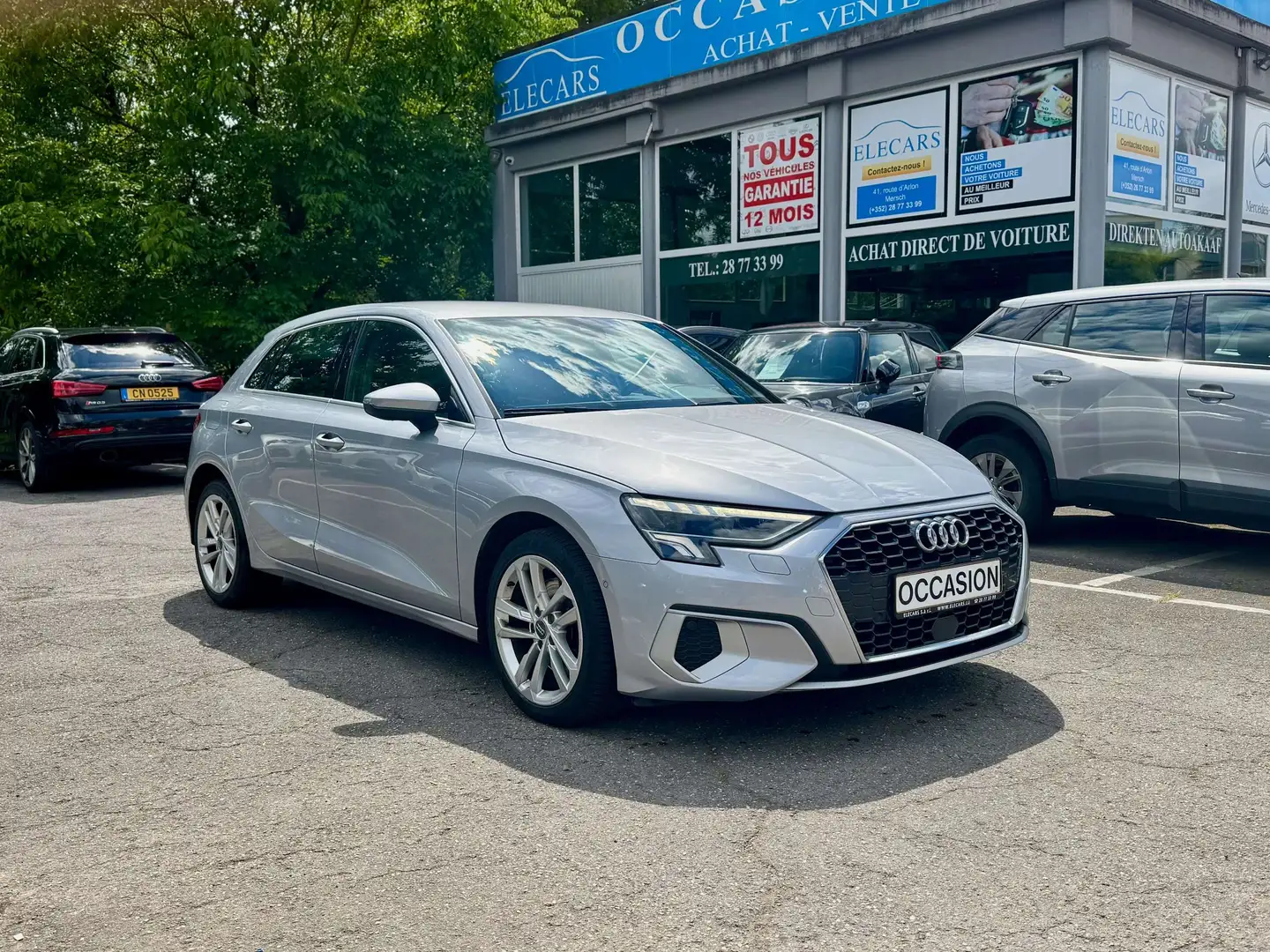 Audi A3 35 TDI Sportback S tronic Argent - 1