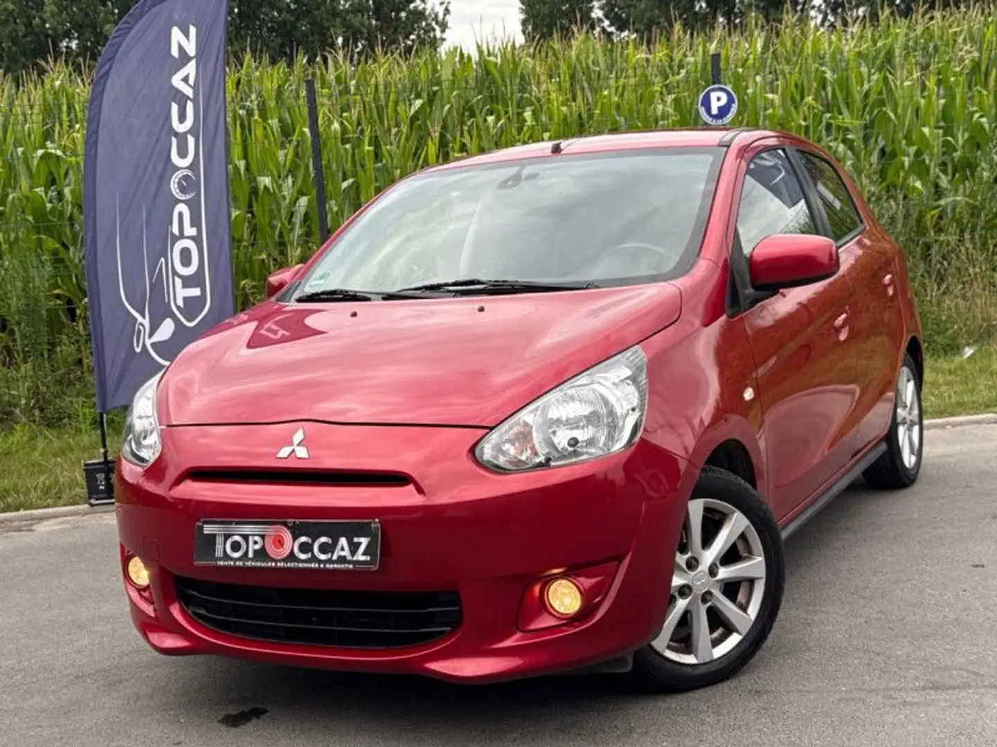 Mitsubishi Space Star 1.2 ESS 80CH INTENSE * 2013 * 107.000KM * GARANTIE Rouge - 1