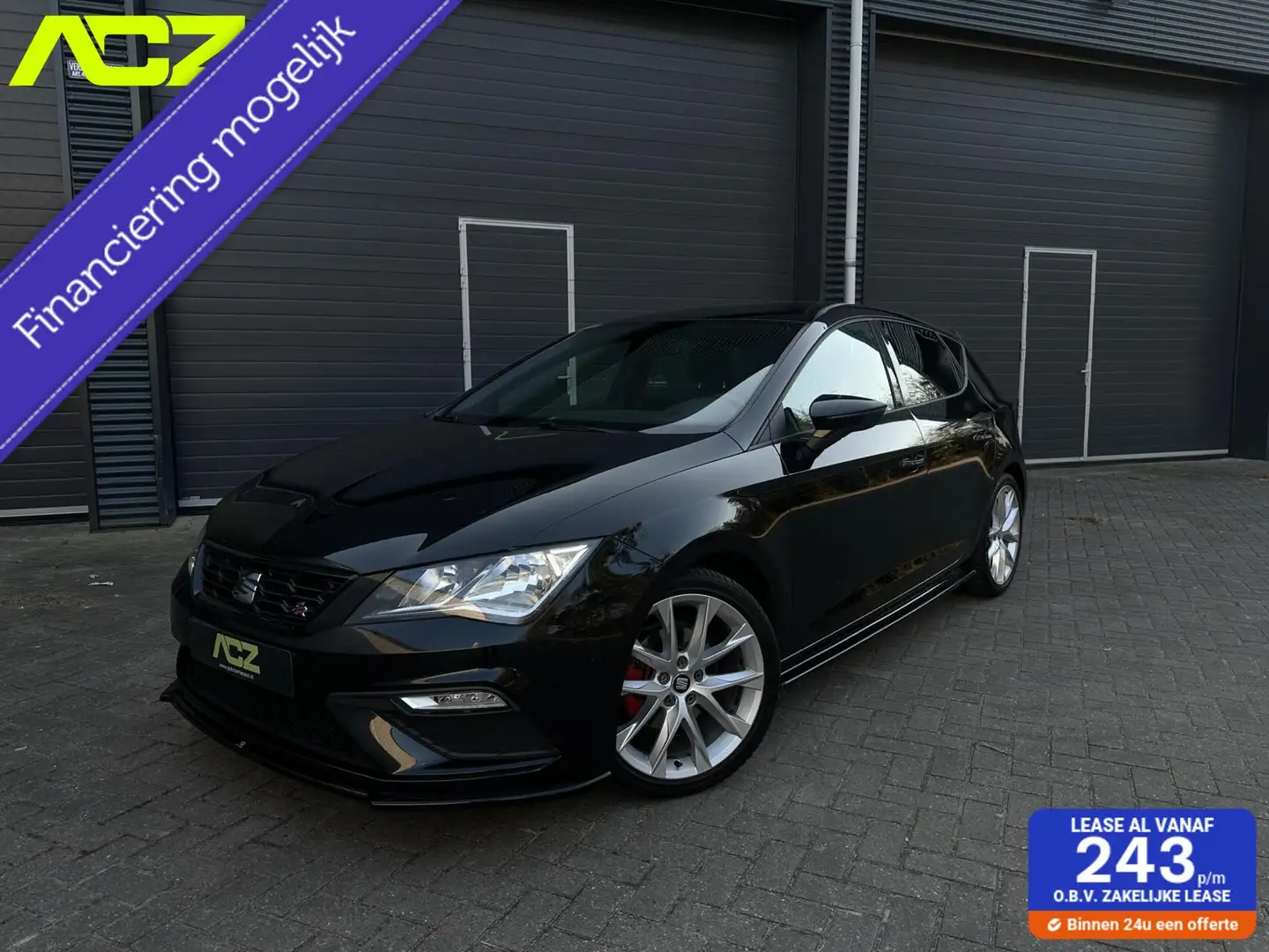 SEAT Leon 1.4 FR|Maxxton|Sfeer|Cruise|Navi|CarPlay|150PK|NAP Zwart - 1