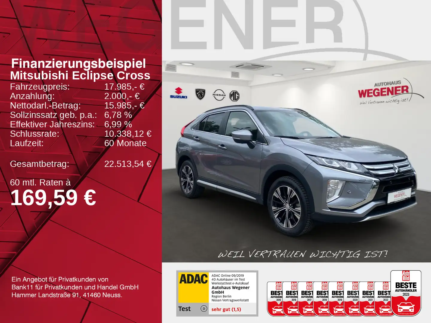 Mitsubishi Eclipse Cross ECLIPSE CROSS LED CARPLAY WINTERPAKET KLIMA 360° Grau - 2