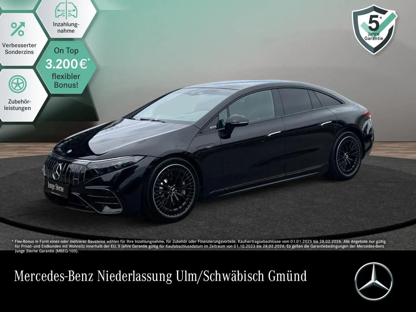 Mercedes-Benz EQS 53 AMG 4M Driversp Fahrass Pano Burmester HUD Schwarz - 1