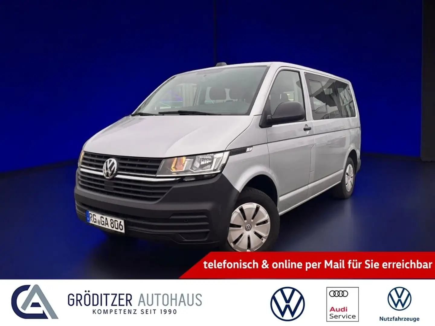 Volkswagen T6 Kombi T6.1 Kombi APP|Klima|9-Sitze Plateado - 1