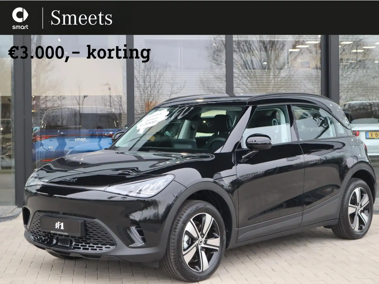 smart #1 Pure+ 66 kWh Zwart - 1